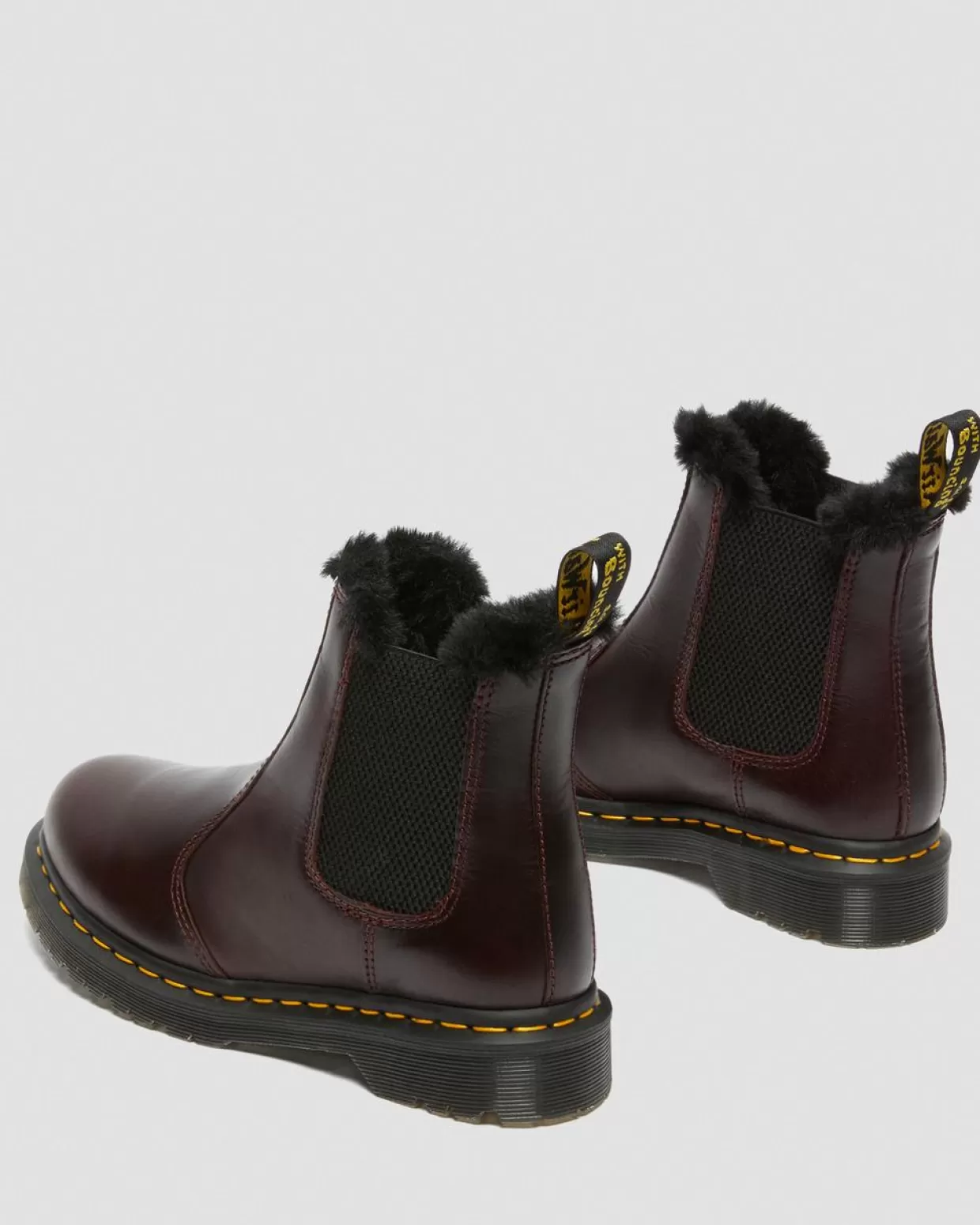 UNISEX Dr. Martens Stivaletti Chelsea 2976 Leonore Con Rivestimento Interno In Pelliccia Sintetica