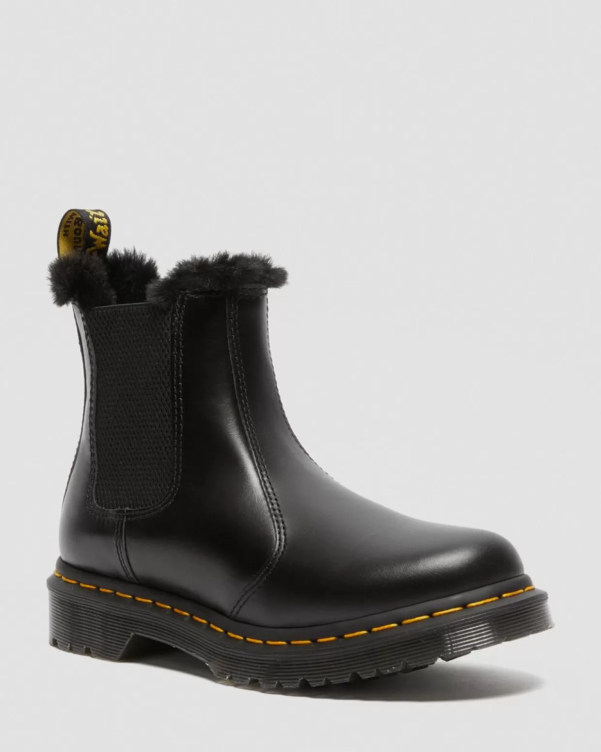 UNISEX Dr. Martens Stivaletti Chelsea 2976 Leonore Con Rivestimento Interno In Pelliccia Sintetica