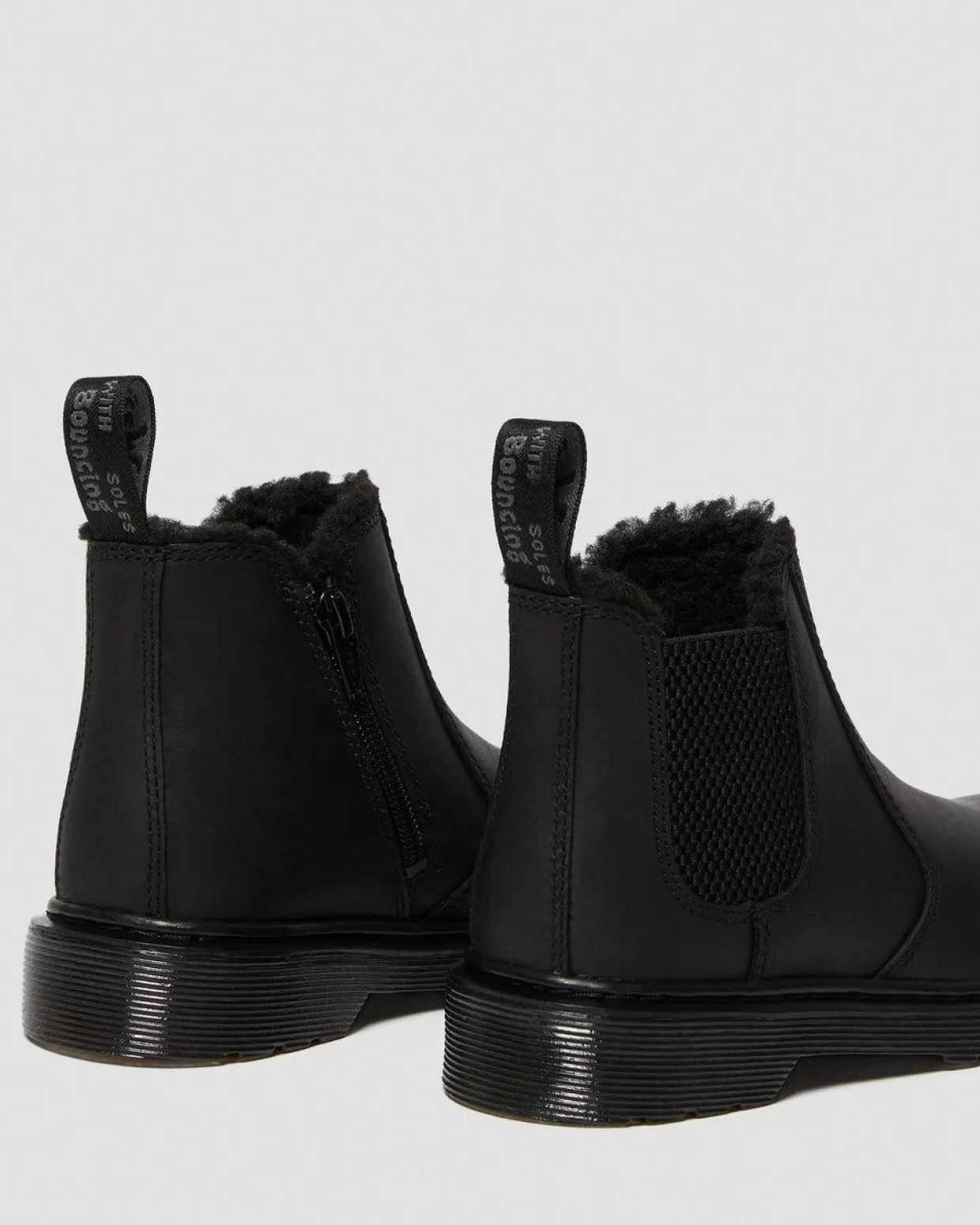 KIDS Dr. Martens Stivaletti Chelsea 2976 Leonore Junior con rivestimento in pelliccia sintetica