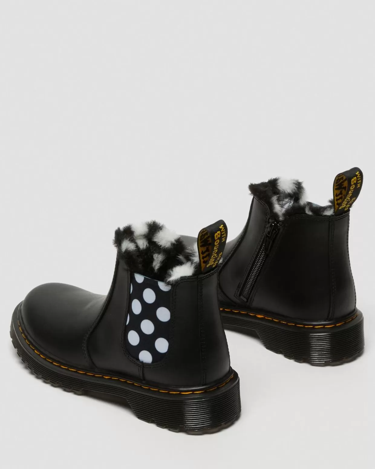 GIFTS Dr. Martens Stivaletti Chelsea 2976 Leonore per bambini con rivestimento in pelliccia