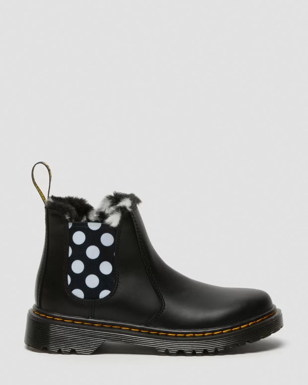 GIFTS Dr. Martens Stivaletti Chelsea 2976 Leonore per bambini con rivestimento in pelliccia