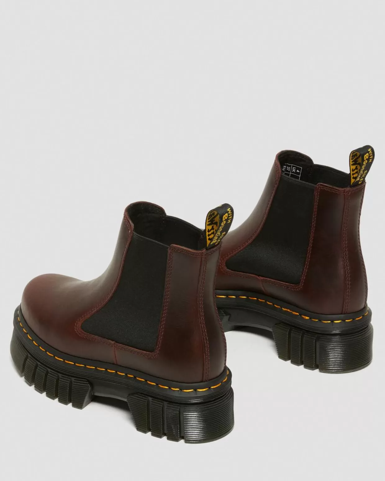 WOMENS Dr. Martens Stivaletti Chelsea platform Audrick in pelle Brando