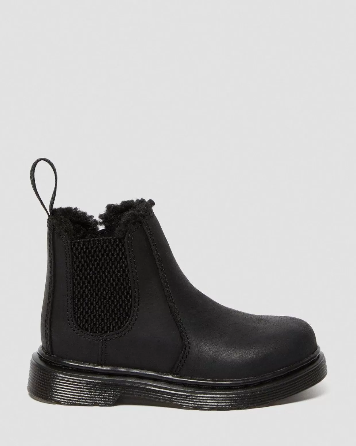 KIDS Dr. Martens Stivaletti Chelsea primi passi 2976 Leonore con rivestimento in pelliccia sintetica