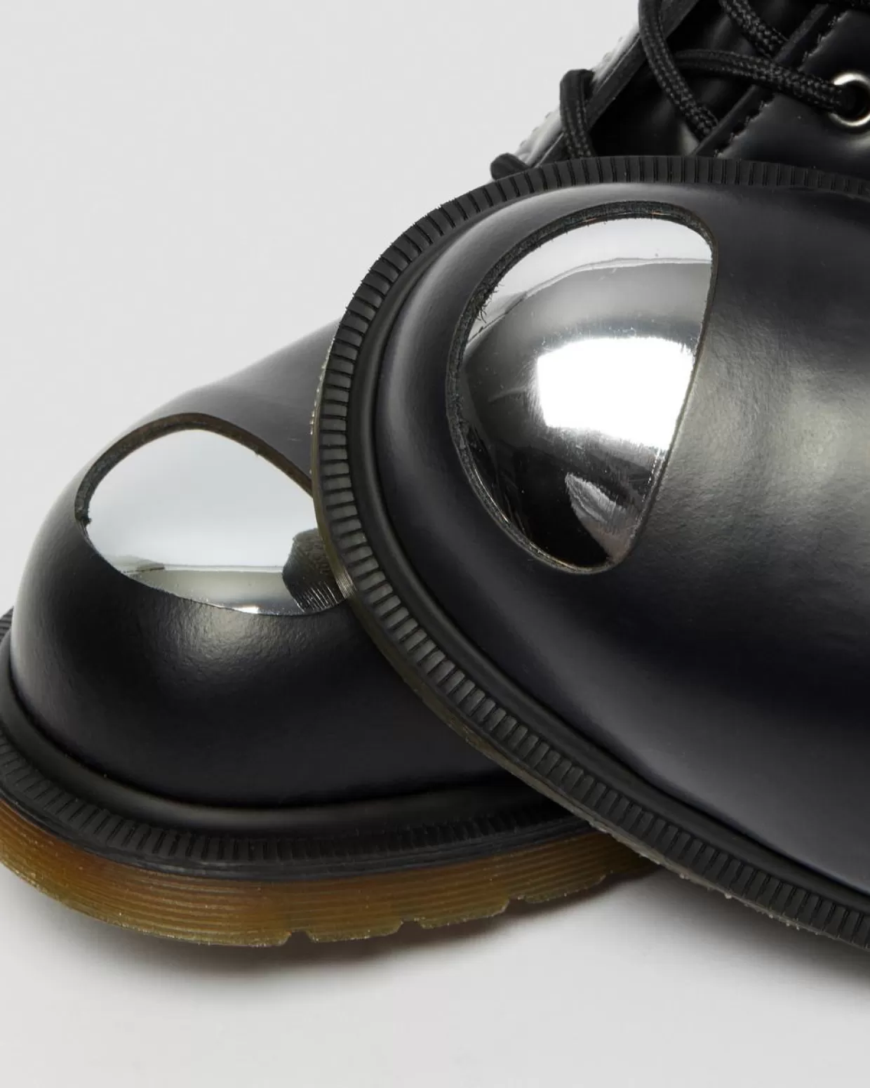 MENS Dr. Martens Stivaletti di pelle 101 con puntale in acciaio in vista