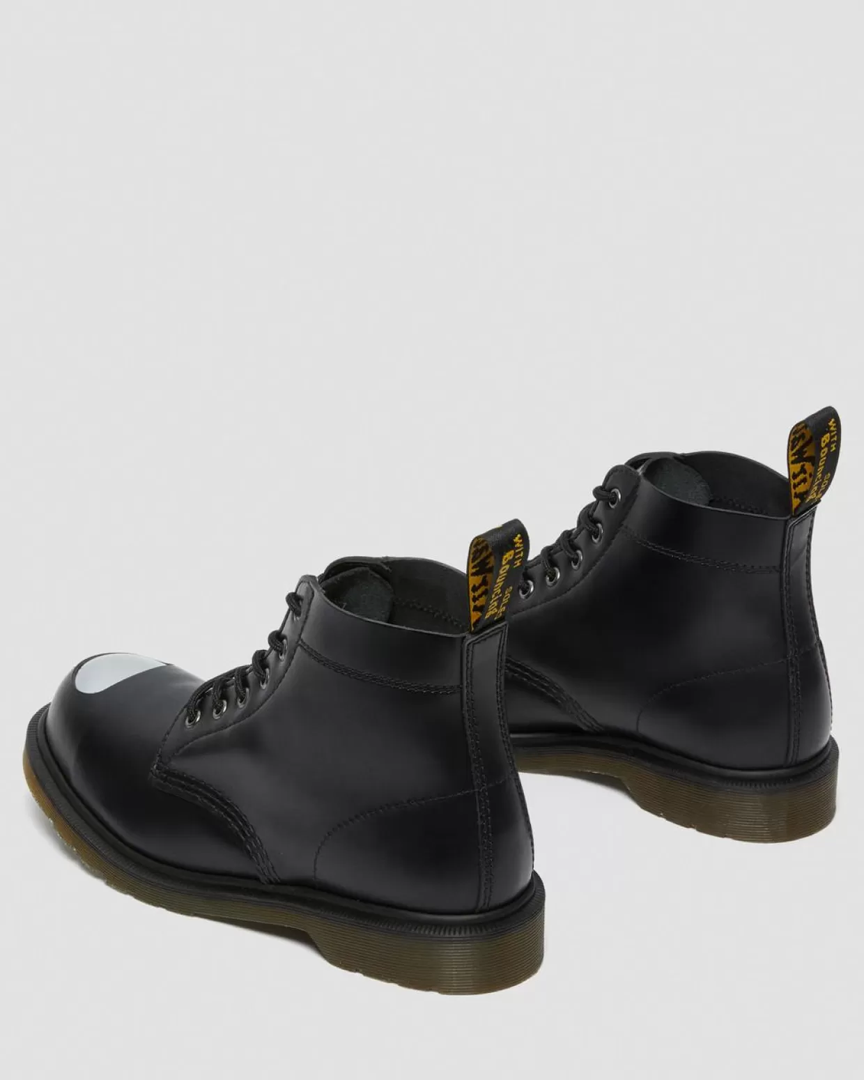 MENS Dr. Martens Stivaletti di pelle 101 con puntale in acciaio in vista