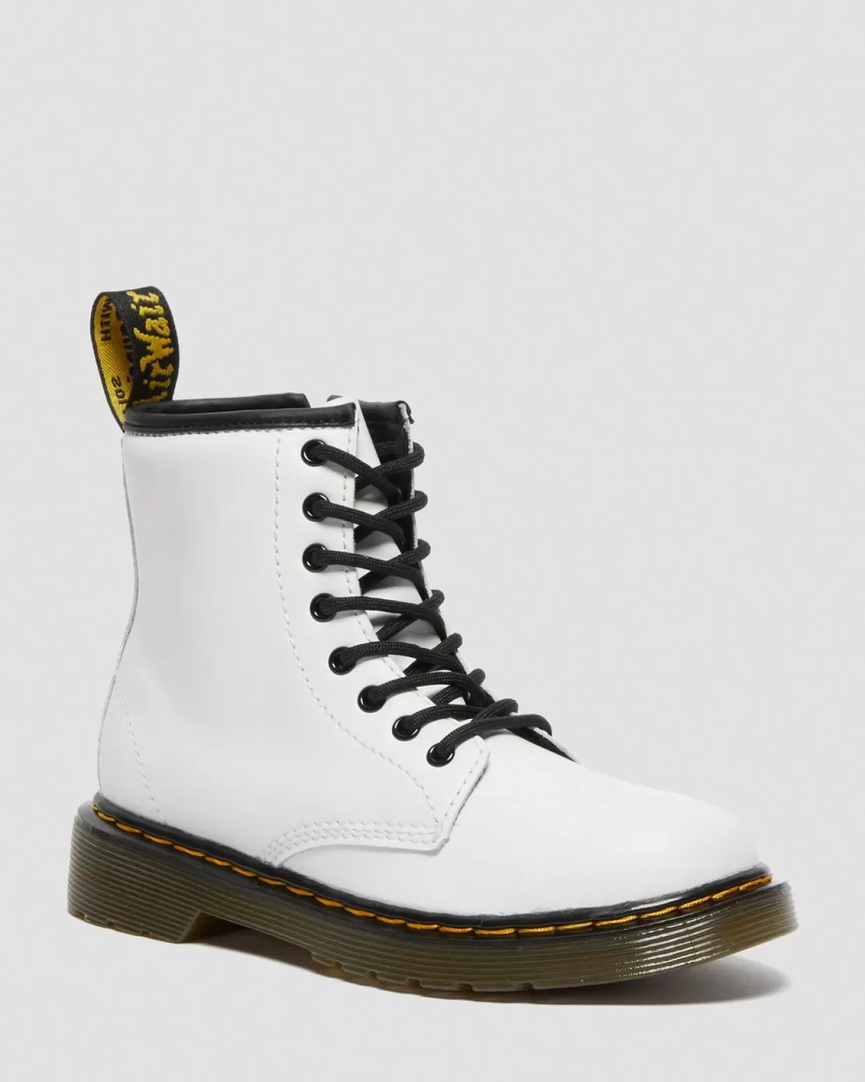 KIDS Dr. Martens Stivaletti per ragazzi stringati 1460 in pelle scamosciata neutra