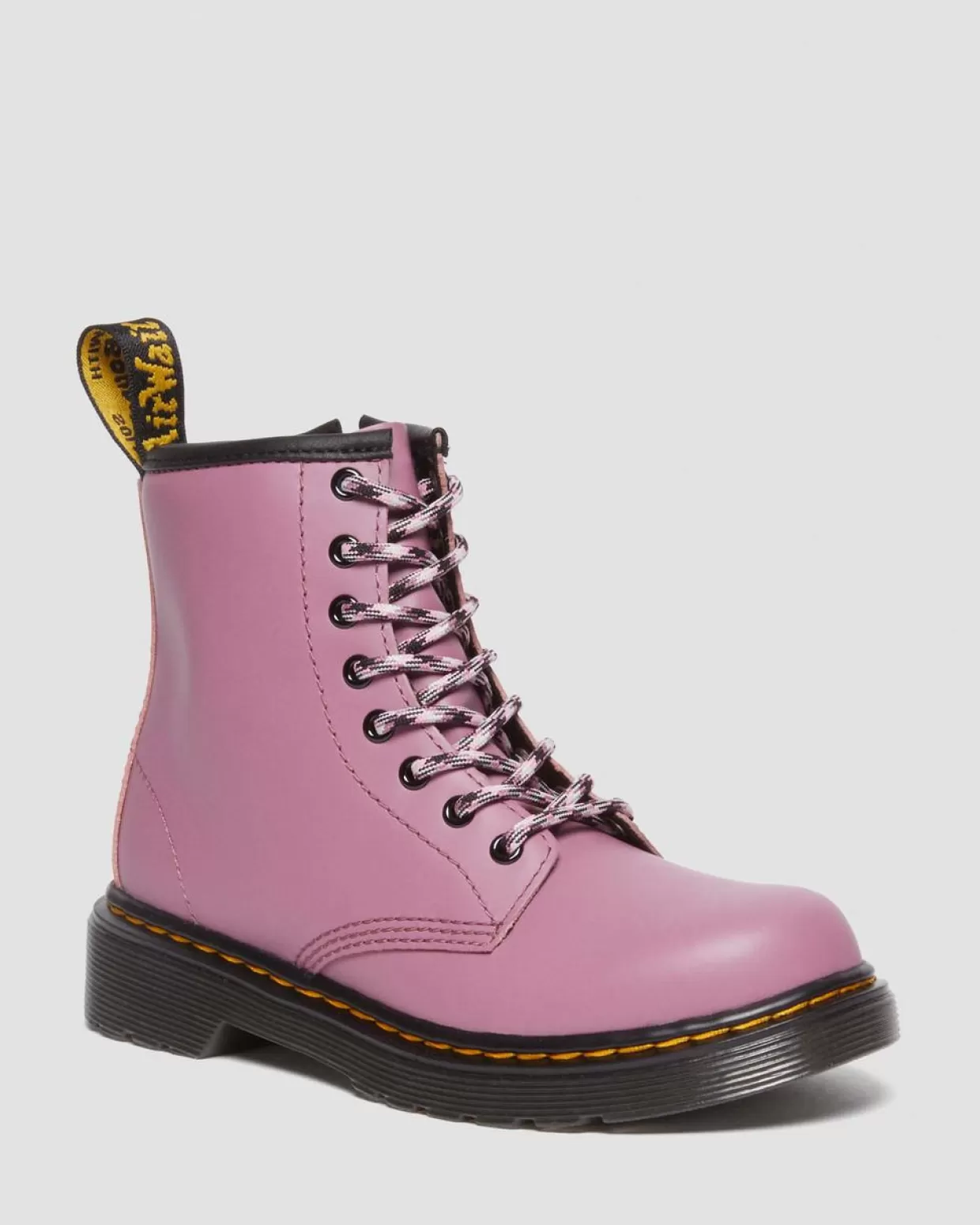 KIDS Dr. Martens Stivaletti per ragazzi stringati 1460 in pelle scamosciata neutra