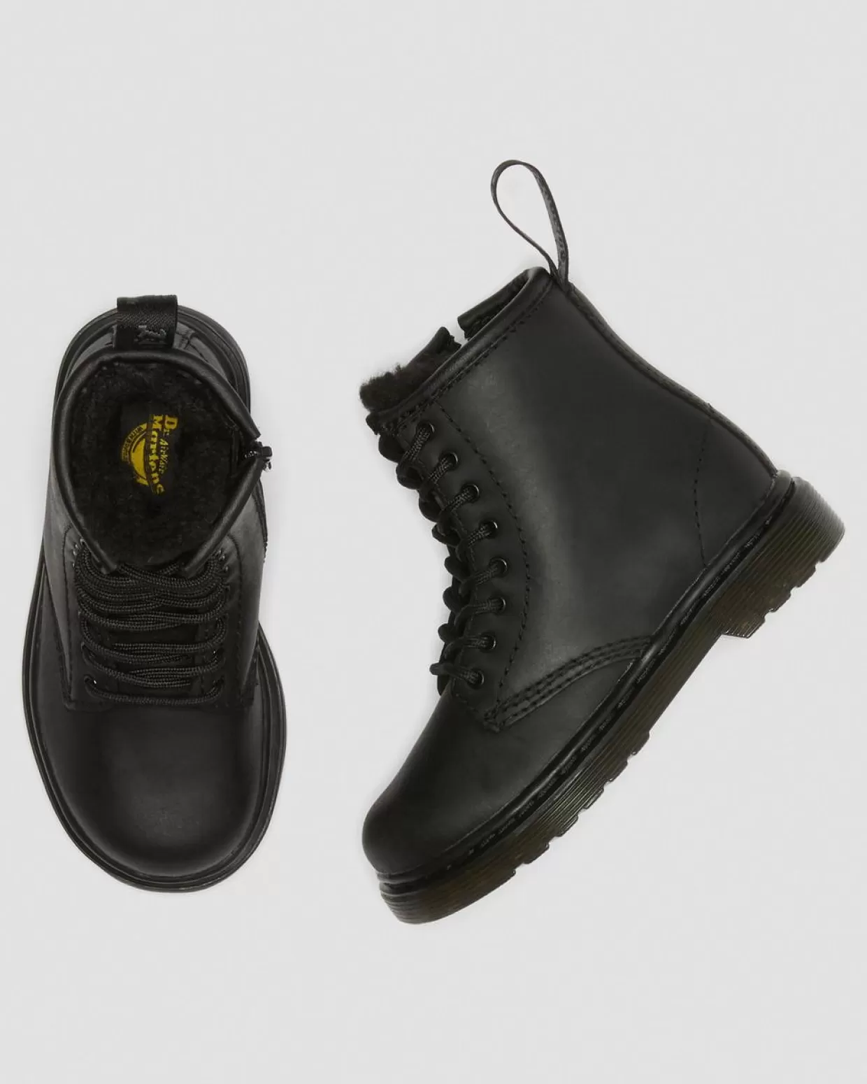 KIDS Dr. Martens Stivaletti primi passi 1460 Serena di pelle con rivestimento in pelliccia sintetica