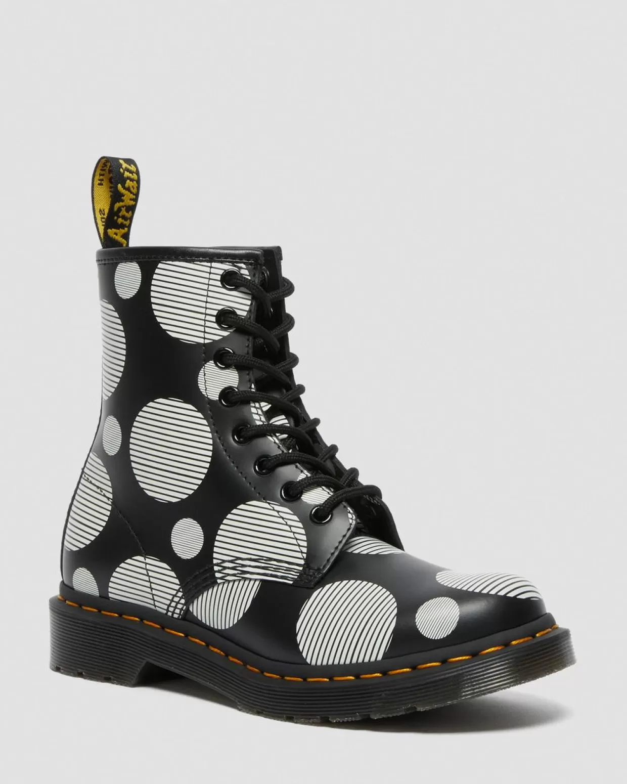 WOMENS Dr. Martens Stivali di pelle 1460 Polka Dot Smooth