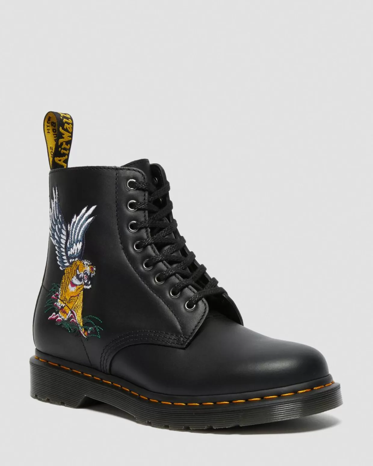 UNISEX Dr. Martens Stivali di pelle 1460 Souvenir Embroidered