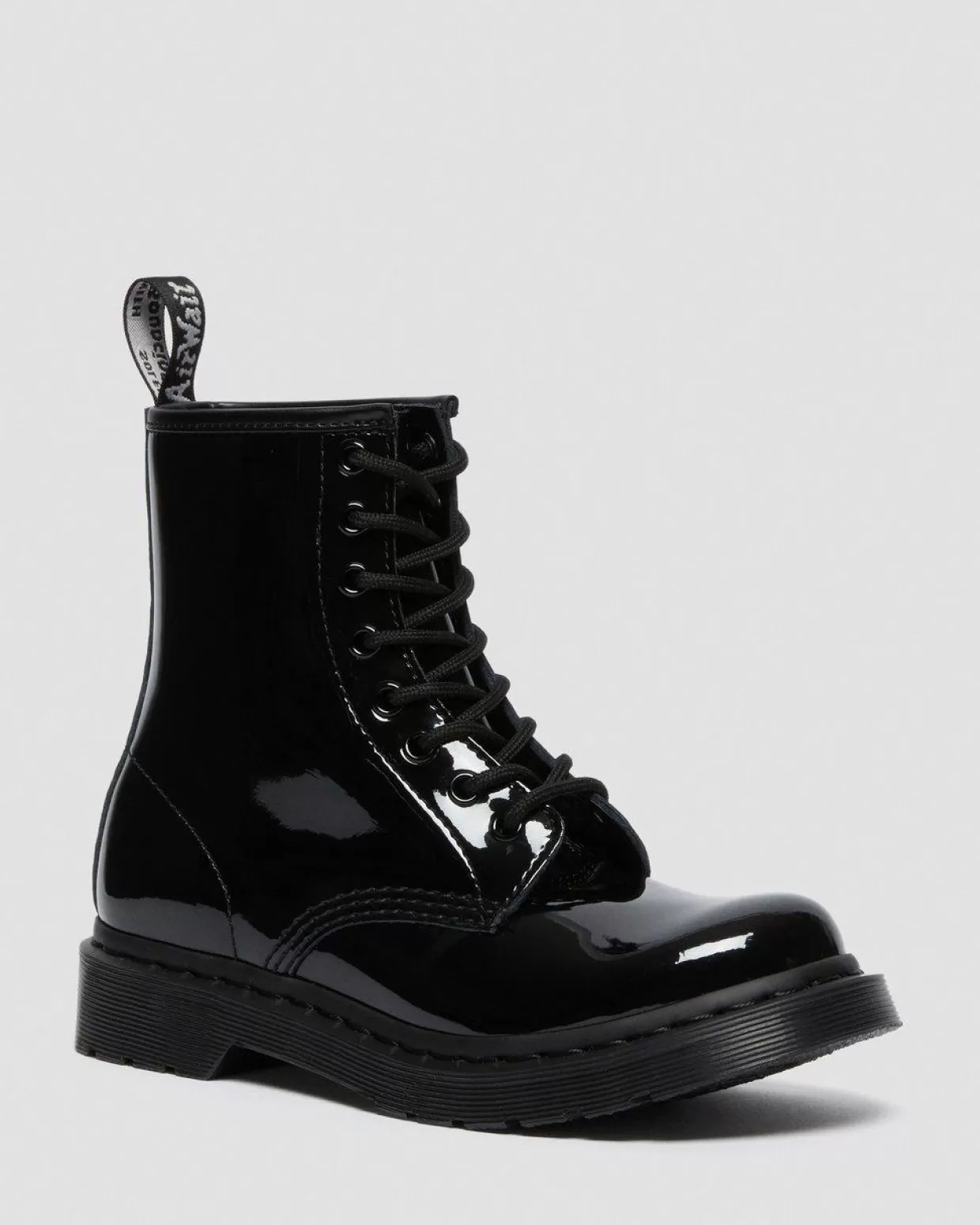 WOMENS Dr. Martens Stivali di vernice 1460 Mono