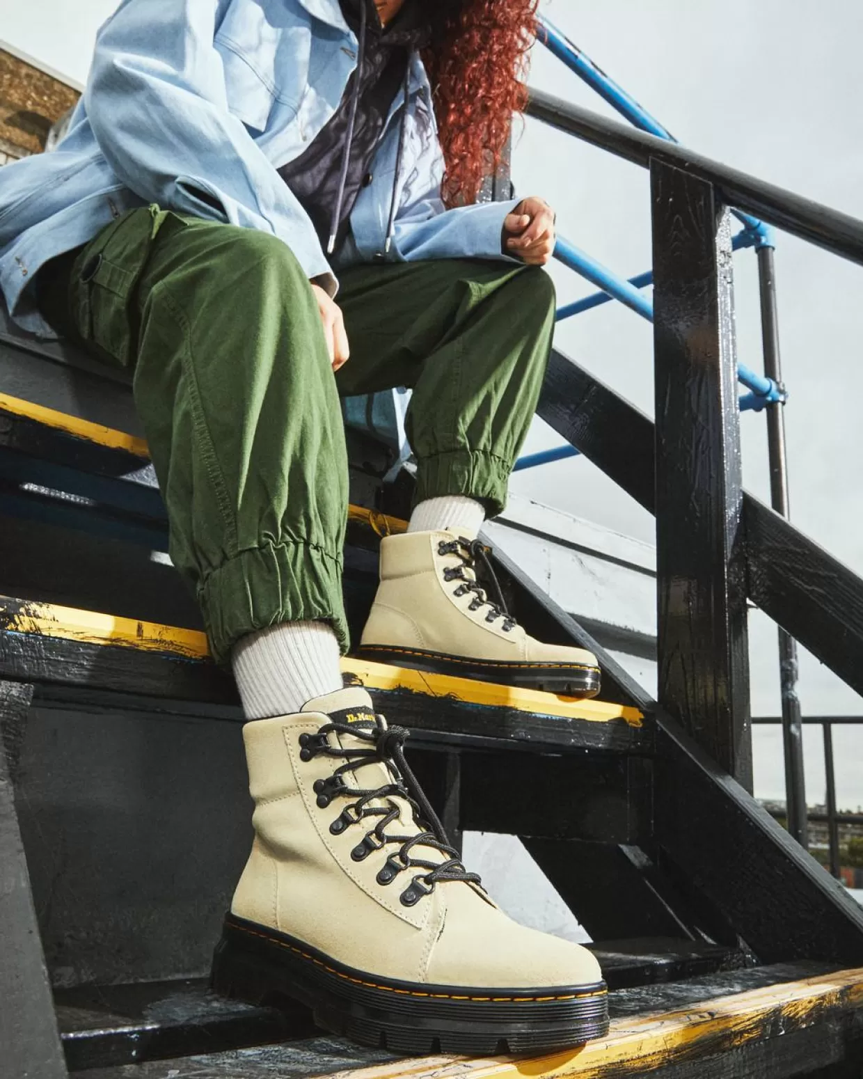 UNISEX Dr. Martens Stivali pelle scamosciata Combs