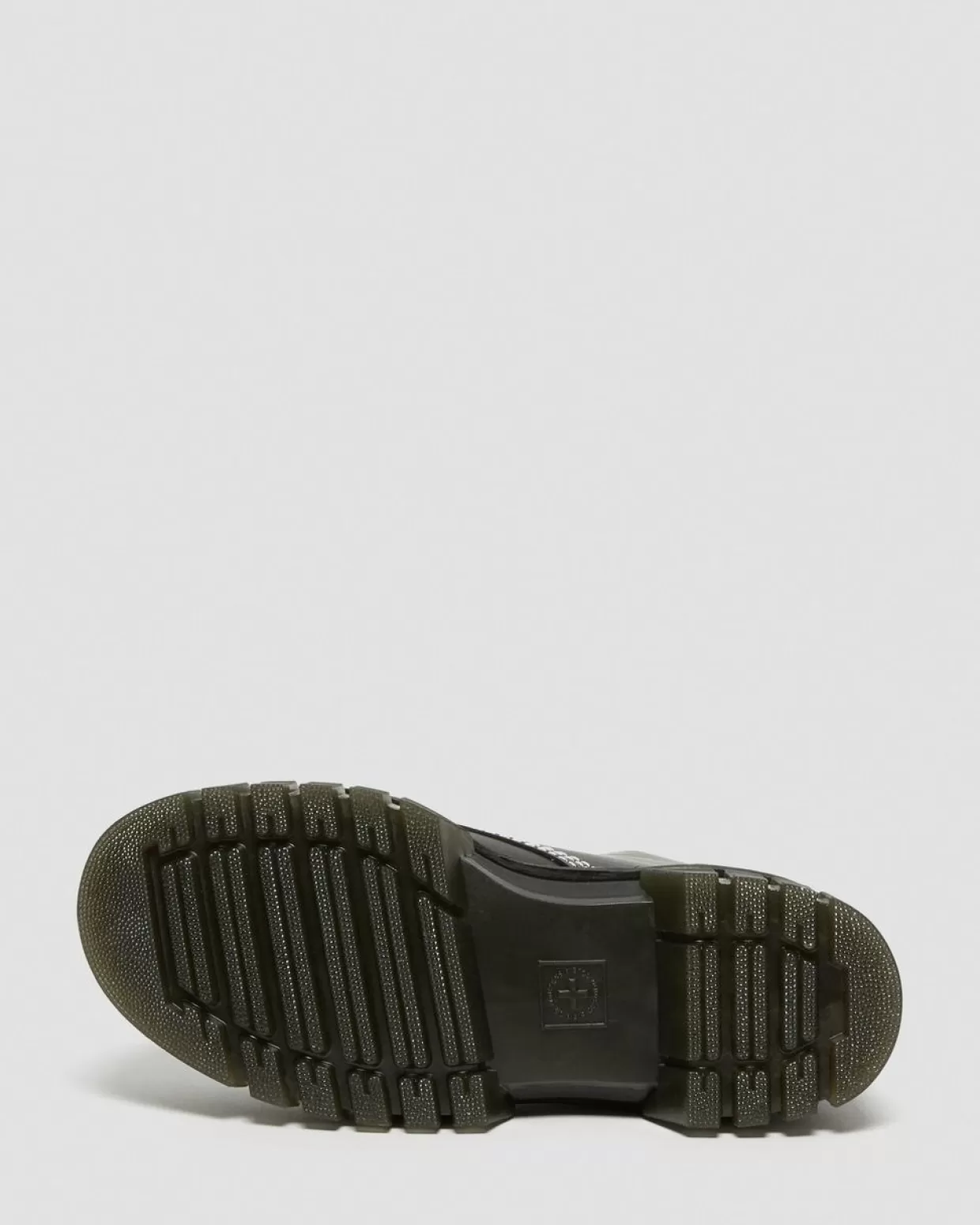 UNISEX Dr. Martens Stivali platform Audrick 8i di pelle con cuciture bianche