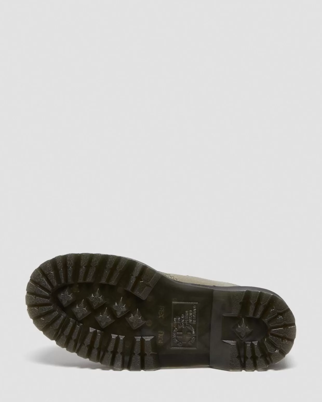 WOMENS Dr. Martens Stivali Platform Devon in pelle nappa fresata con fibbia a fiore