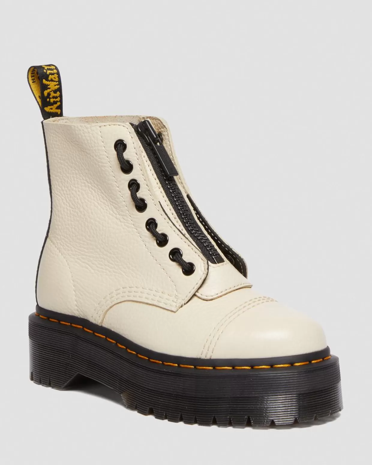 WOMENS Dr. Martens Stivali platform in nappa lavorata Sinclair