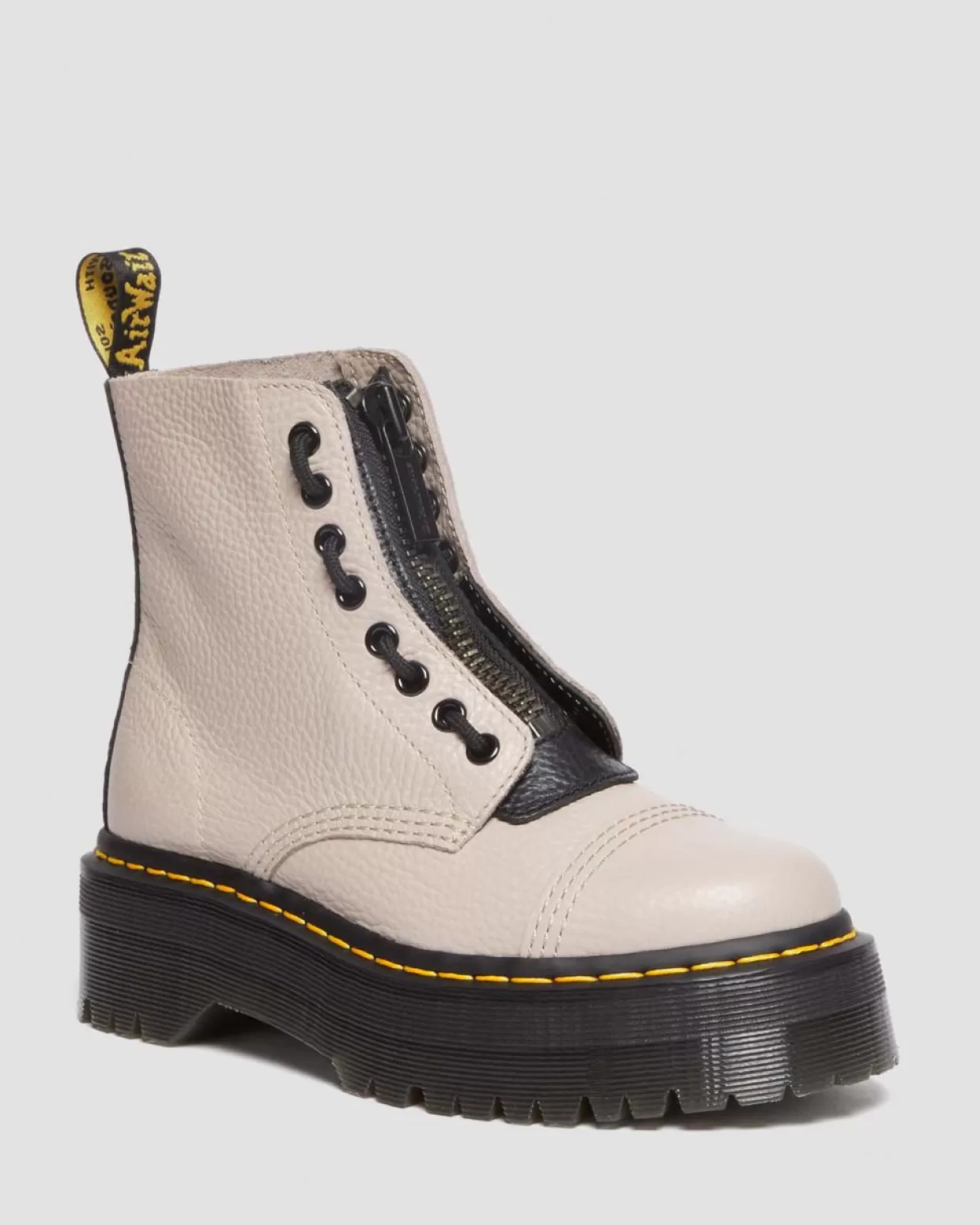 WOMENS Dr. Martens Stivali platform in nappa lavorata Sinclair