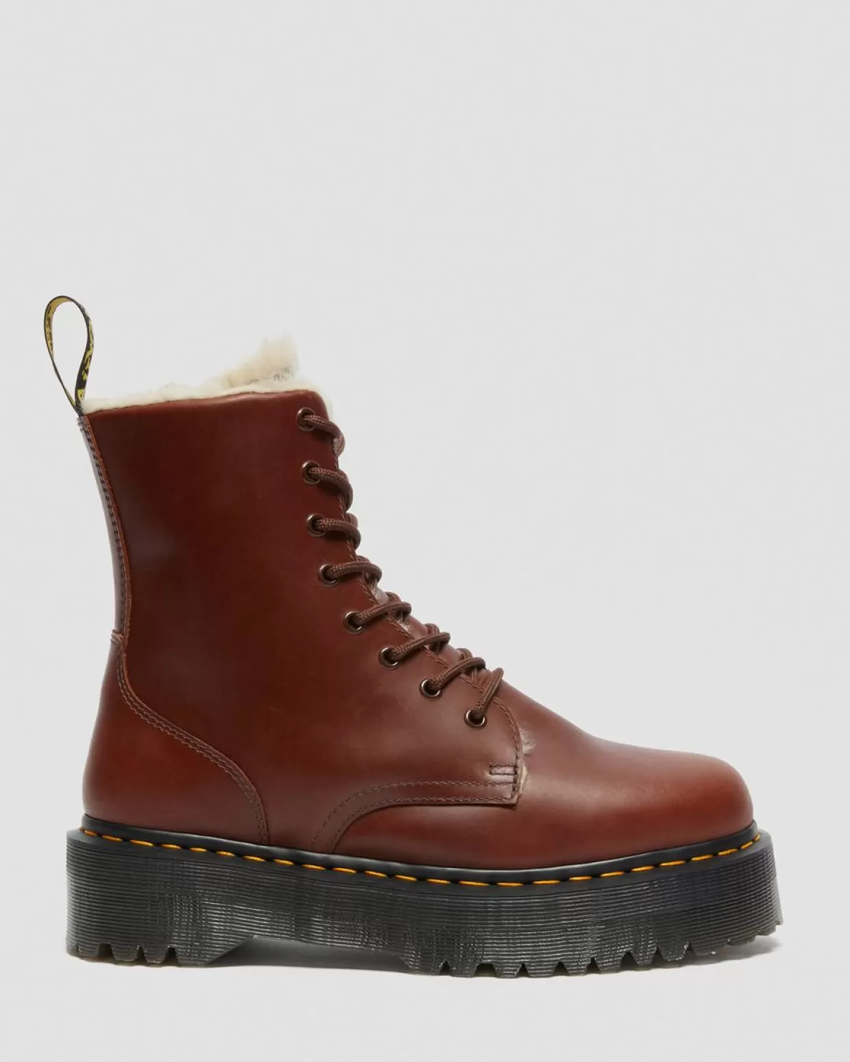 WOMENS Dr. Martens Stivali Platform Jadon Con Rivestimento Interno In Pelliccia Sintetica
