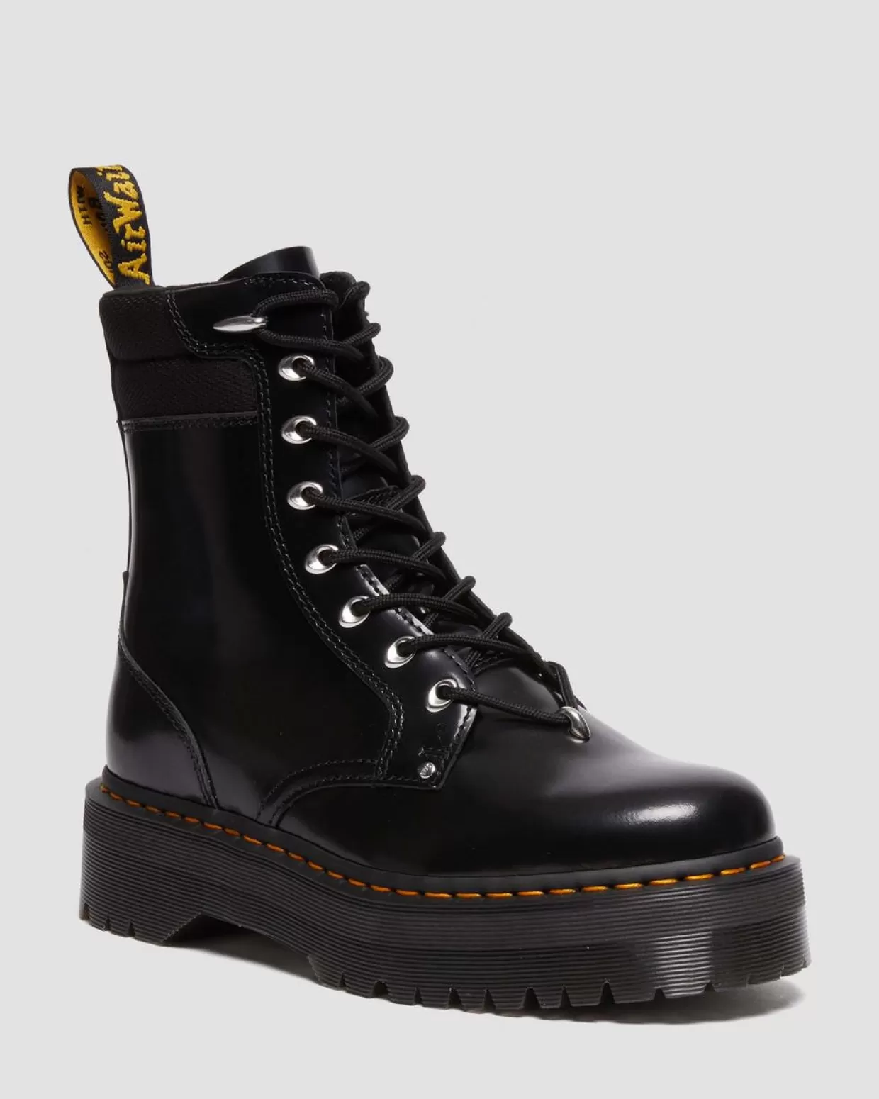 UNISEX Dr. Martens Stivali platform Jadon II Hardware in pelle