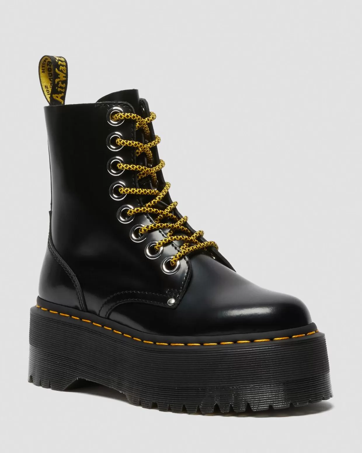 UNISEX Dr. Martens Stivali platform Jadon Max in pelle Buttero