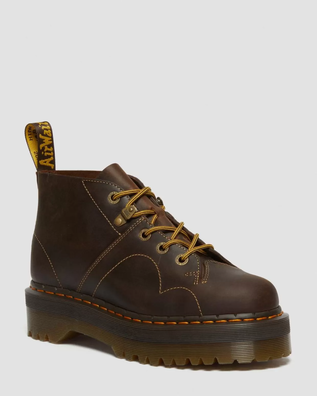 Dr. Martens Stivali platform Monkey Church Arc in pelle Crazy Horse