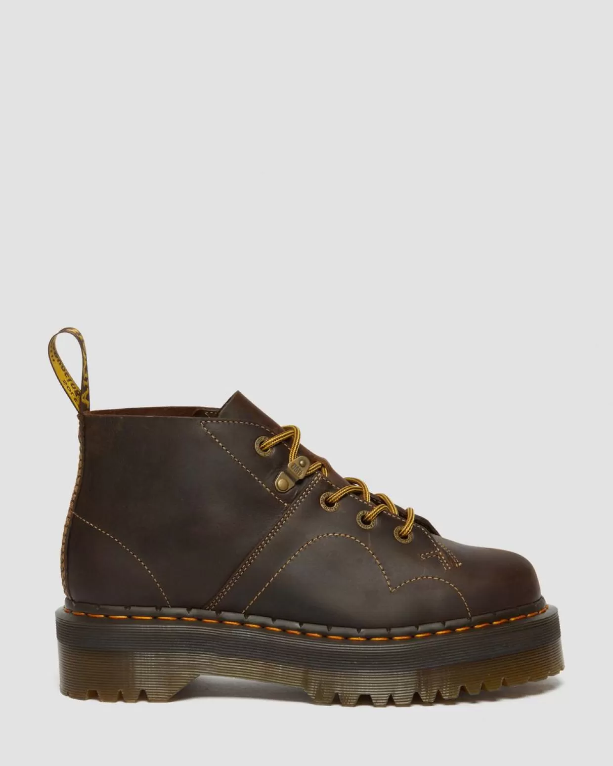 Dr. Martens Stivali platform Monkey Church Arc in pelle Crazy Horse