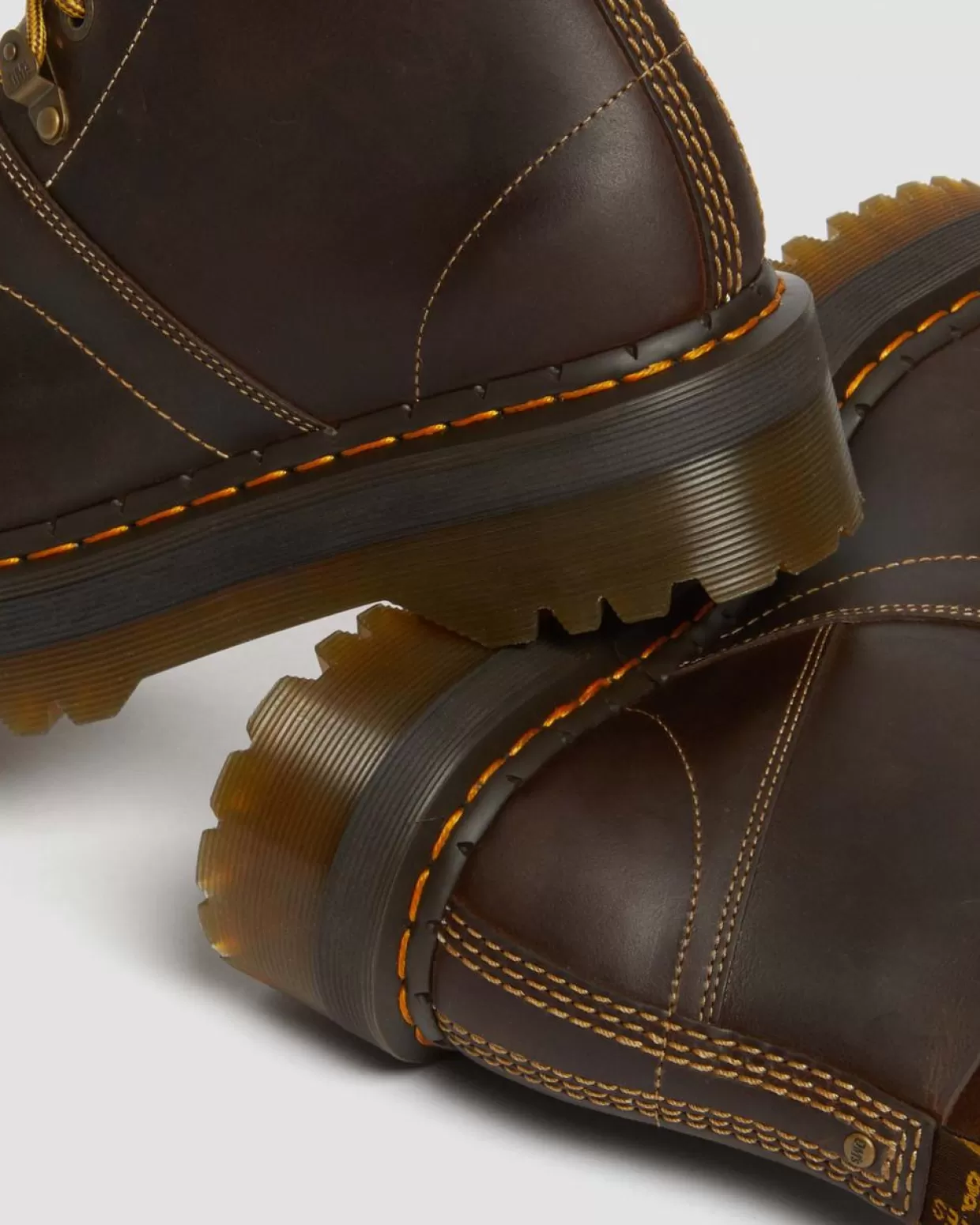 Dr. Martens Stivali platform Monkey Church Arc in pelle Crazy Horse