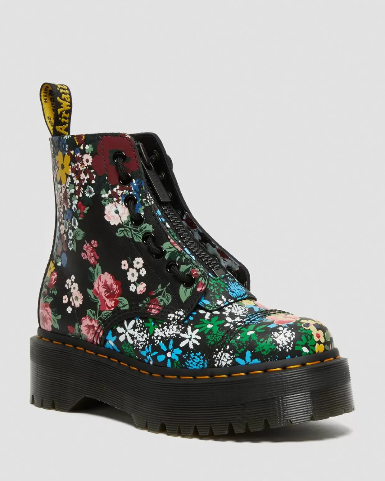 UNISEX Dr. Martens Stivali Platform Sinclair di pelle Floral Mash up