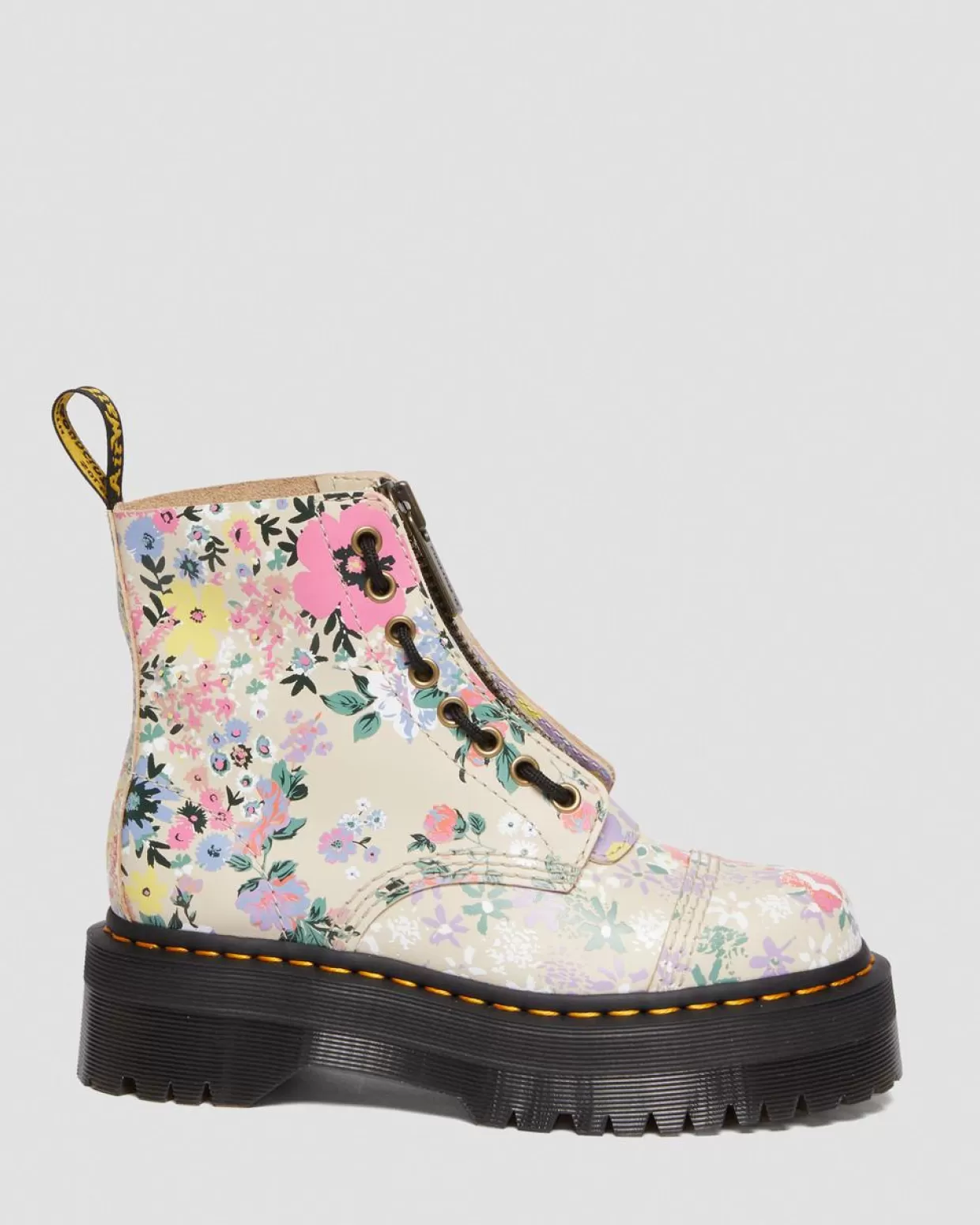 UNISEX Dr. Martens Stivali Platform Sinclair di pelle Floral Mash up