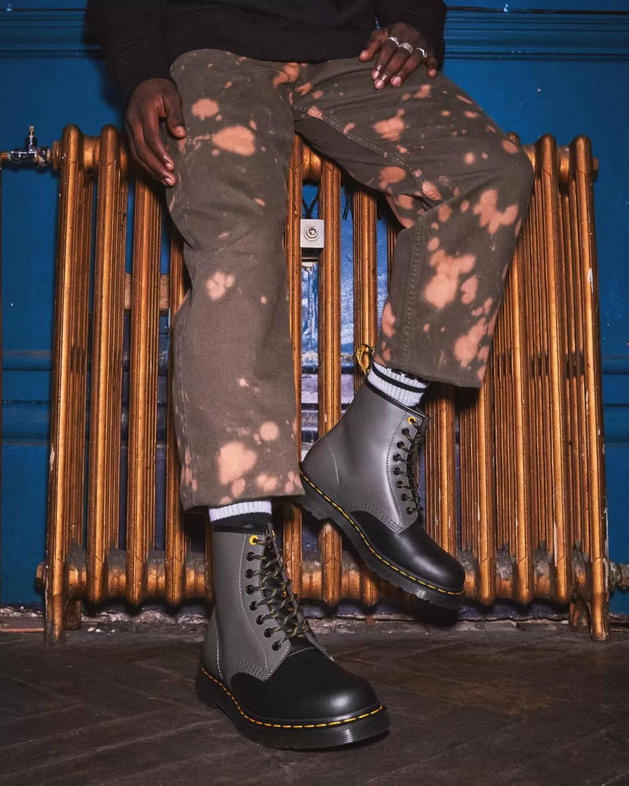 UNISEX Dr. Martens Stivali stringati 1460 in pelle Smooth Clash