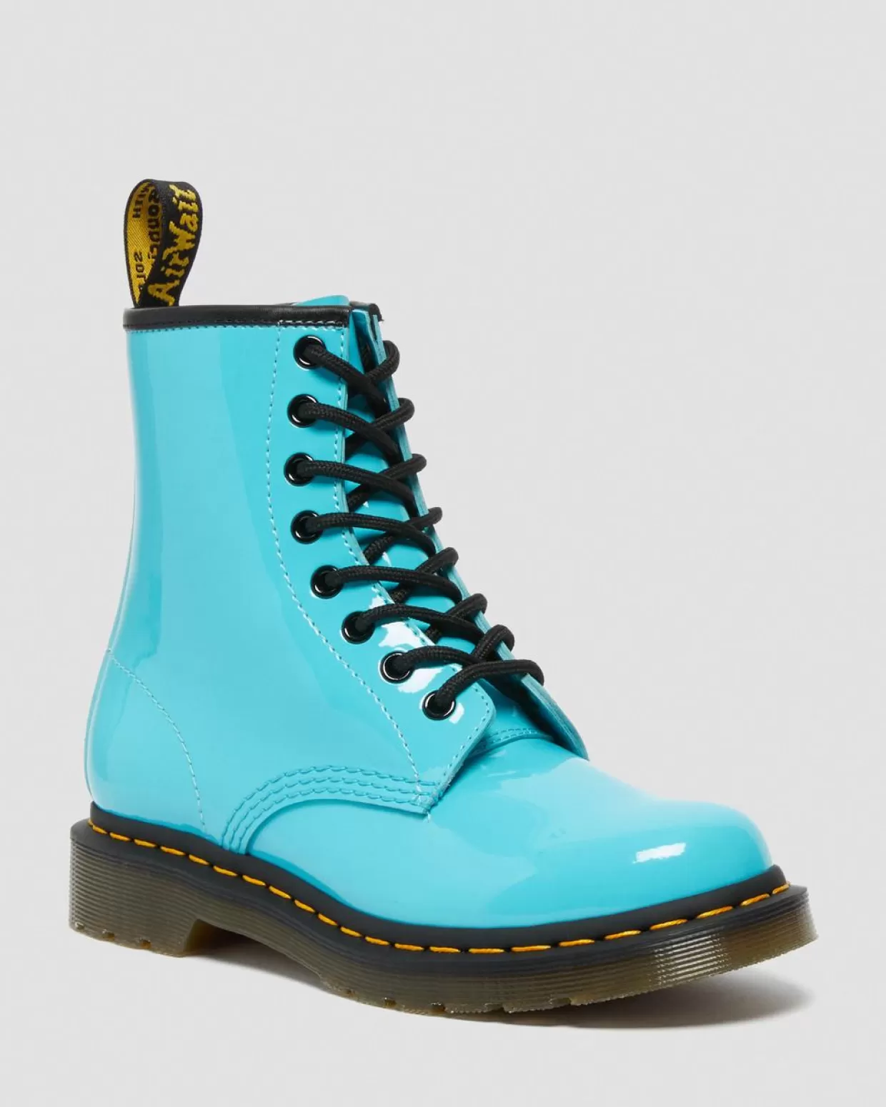 WOMENS Dr. Martens Stivali stringati 1460 in pelle verniciata
