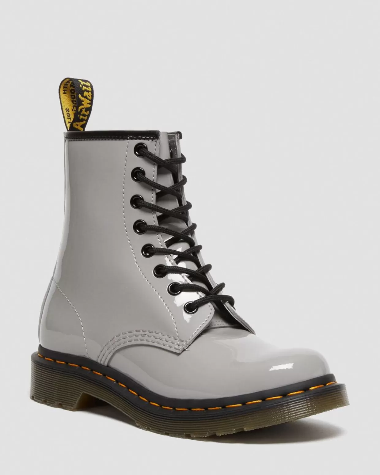 WOMENS Dr. Martens Stivali stringati 1460 in pelle verniciata