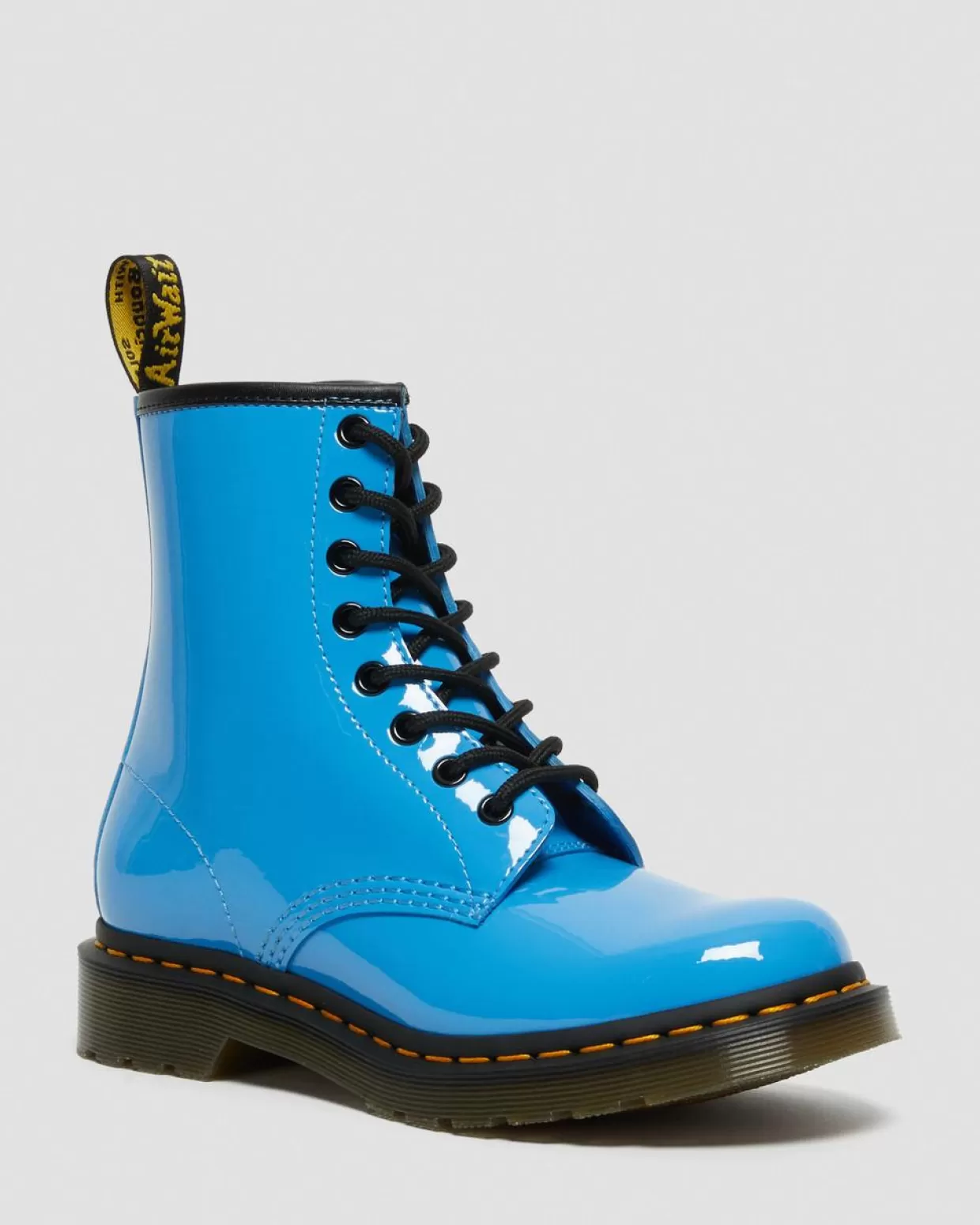 WOMENS Dr. Martens Stivali stringati 1460 in pelle verniciata