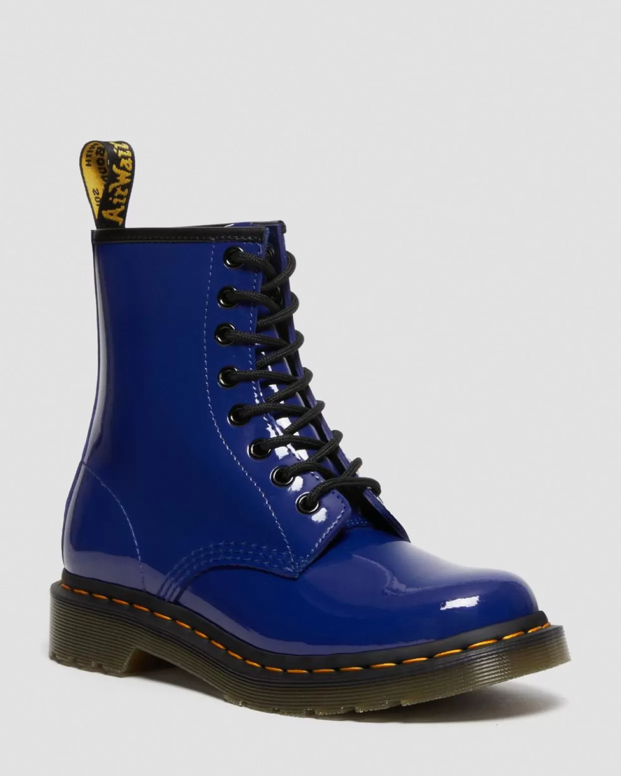 WOMENS Dr. Martens Stivali stringati 1460 in pelle verniciata