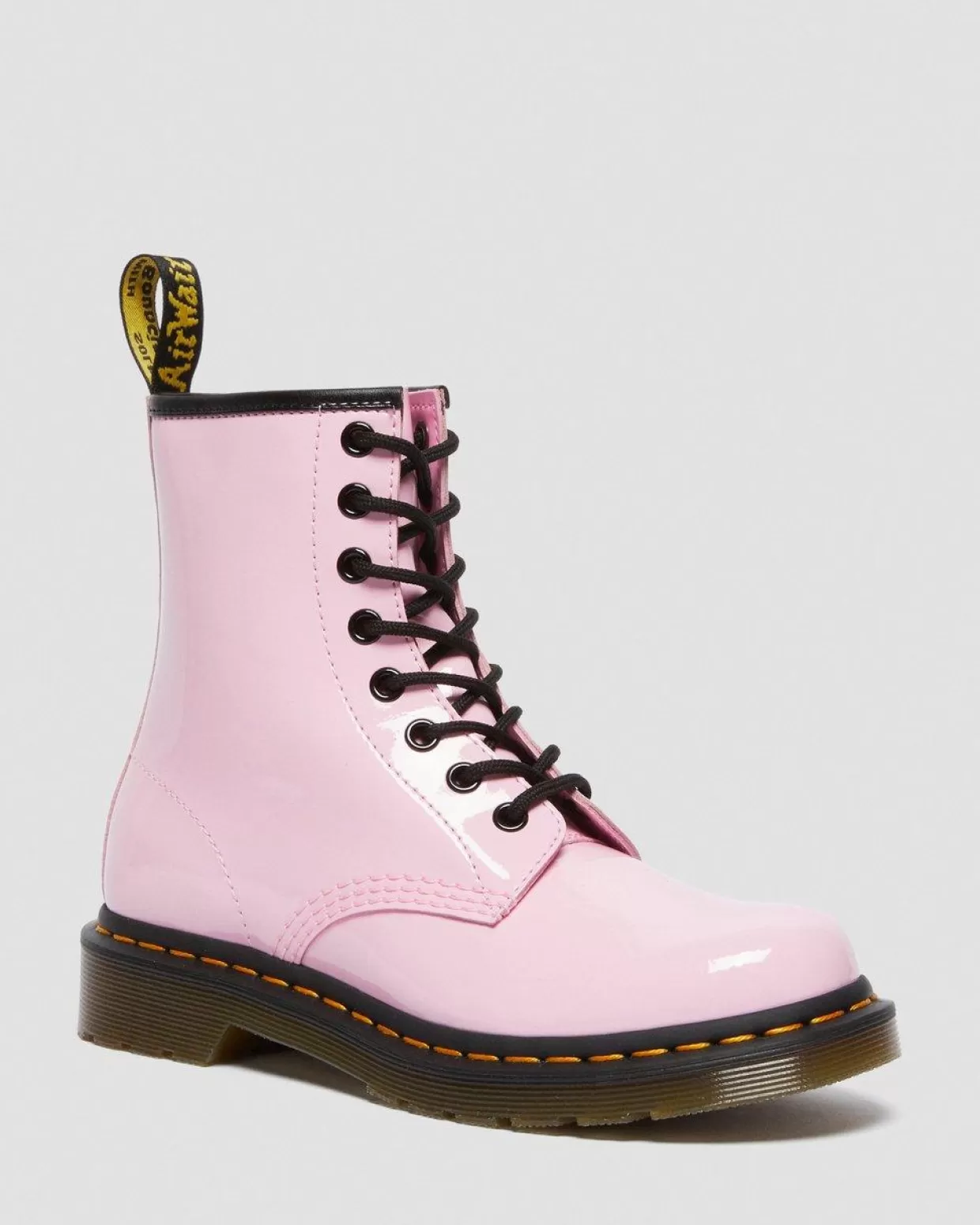 WOMENS Dr. Martens Stivali stringati 1460 in pelle verniciata