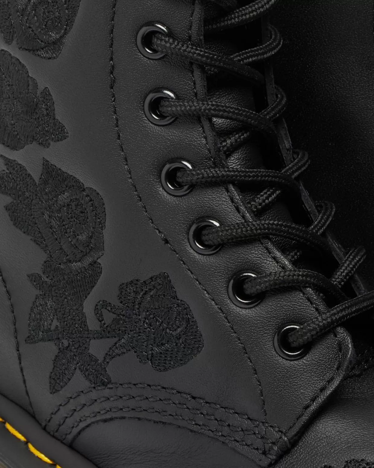 UNISEX Dr. Martens Stivali stringati 1460 in pelle Vonda Mono Floral Rose