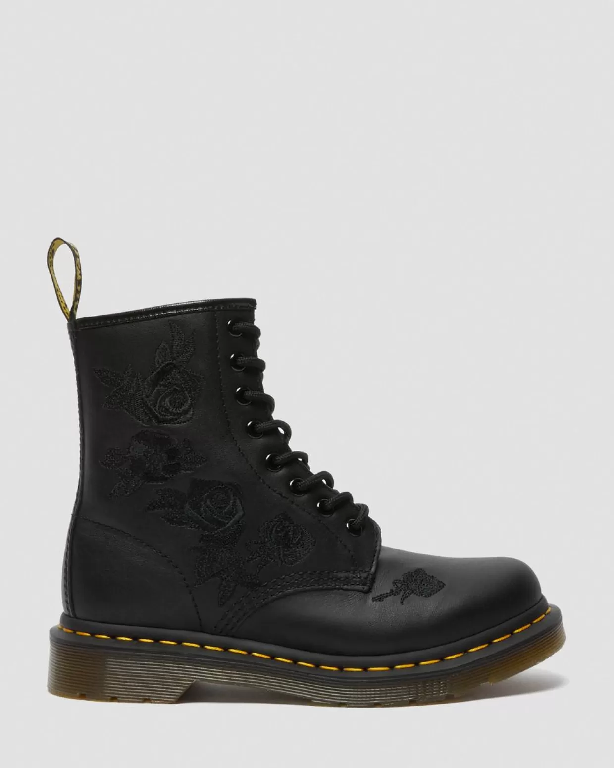 UNISEX Dr. Martens Stivali stringati 1460 in pelle Vonda Mono Floral Rose