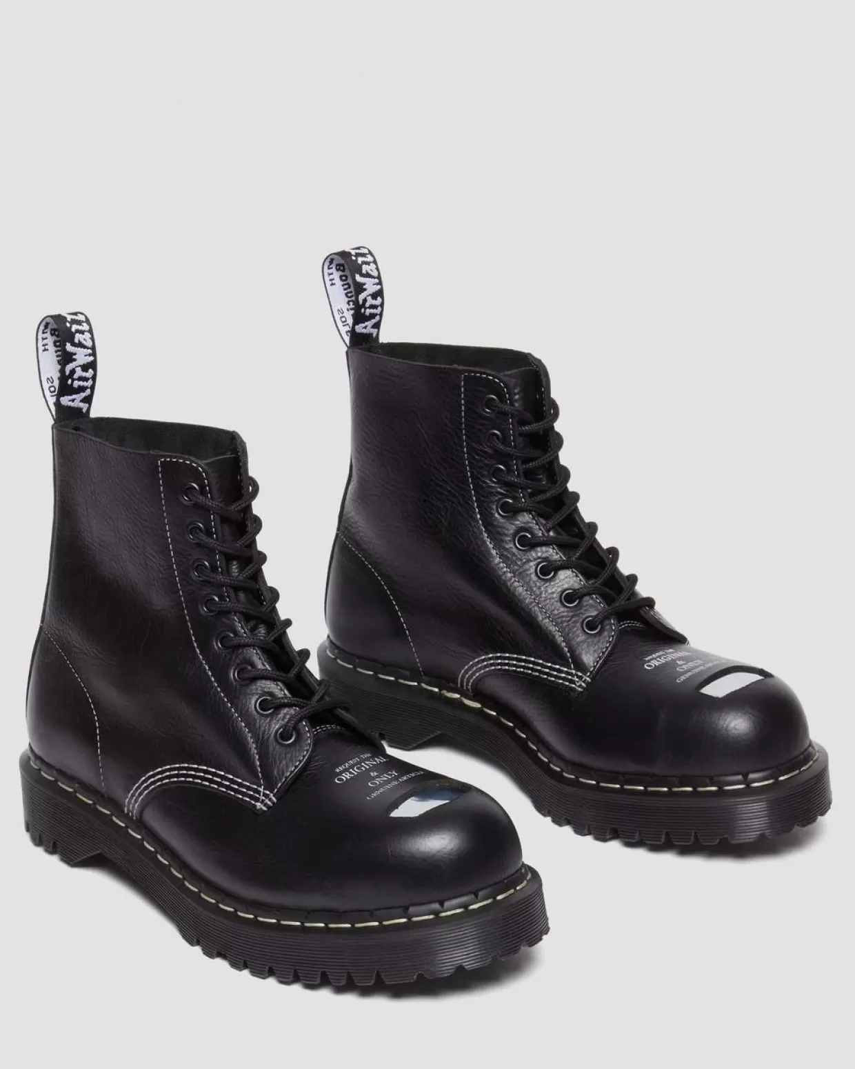 Dr. Martens Stivali stringati 1460 Pascal Bex in pelle con punta in acciaio
