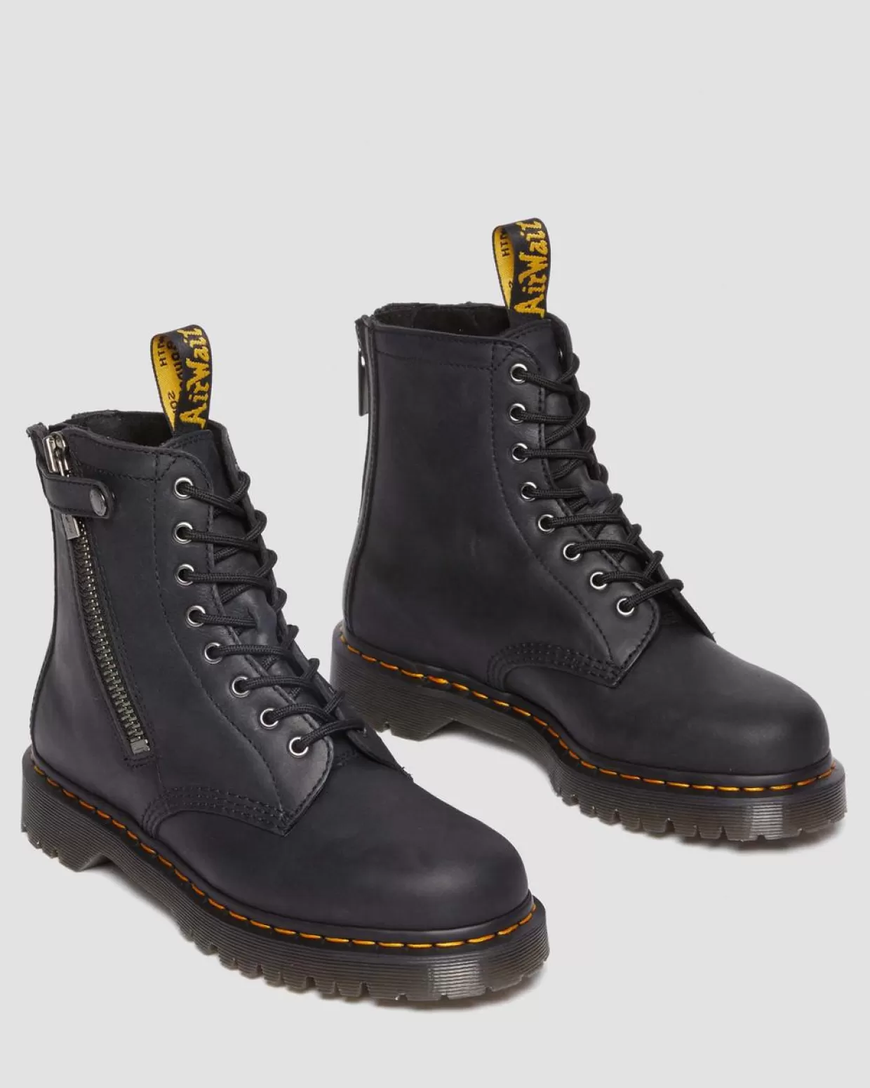 MENS Dr. Martens Stivali stringati 1460 Pascal in pelle Alternative pieno fiore