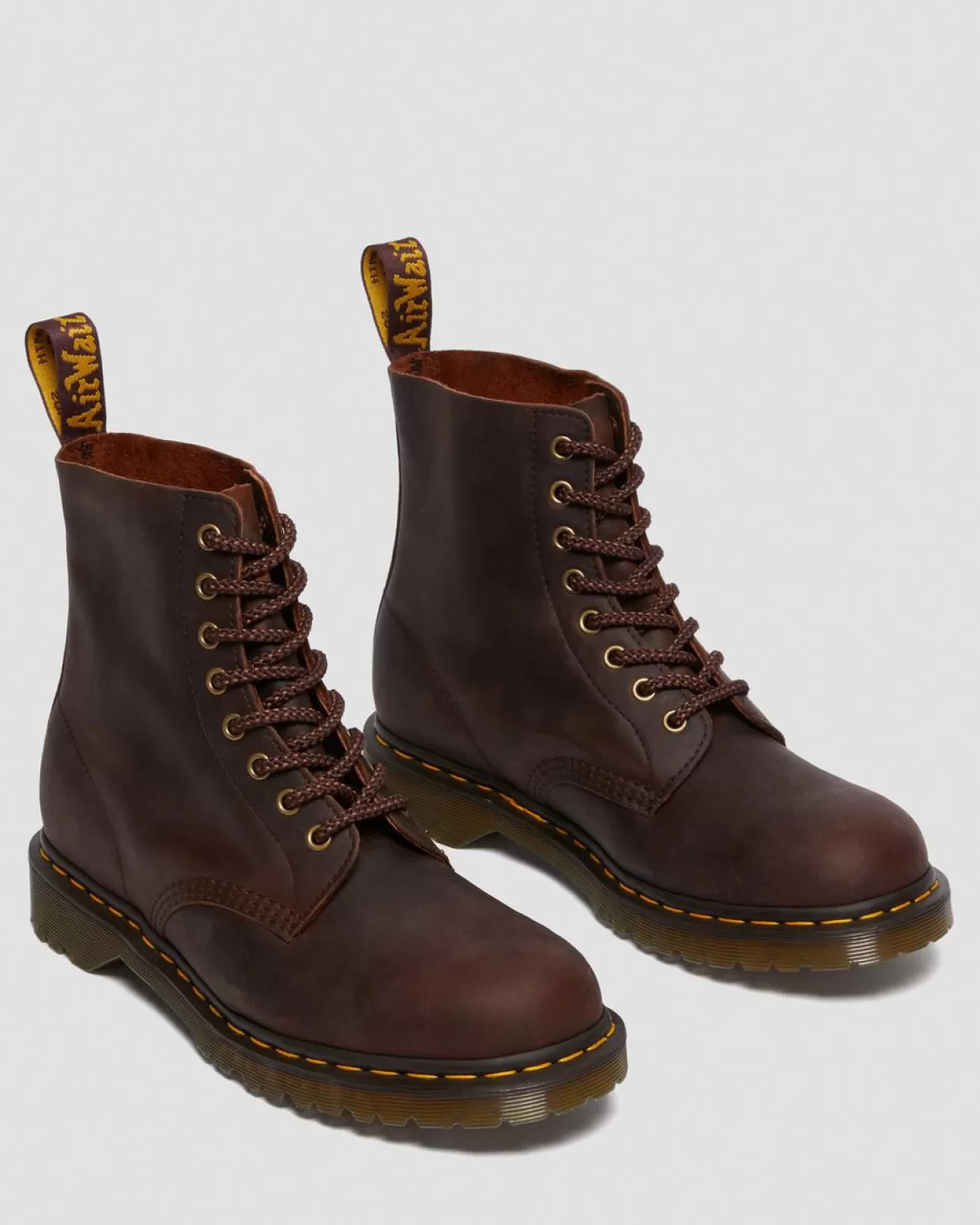 MENS Dr. Martens Stivali stringati 1460 Pascal in pelle cerata pieno fiore