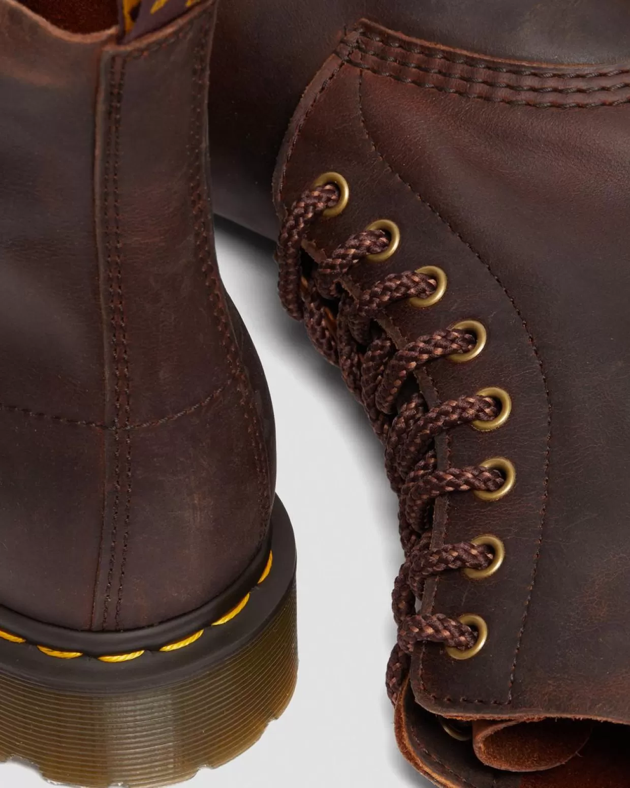 MENS Dr. Martens Stivali stringati 1460 Pascal in pelle cerata pieno fiore