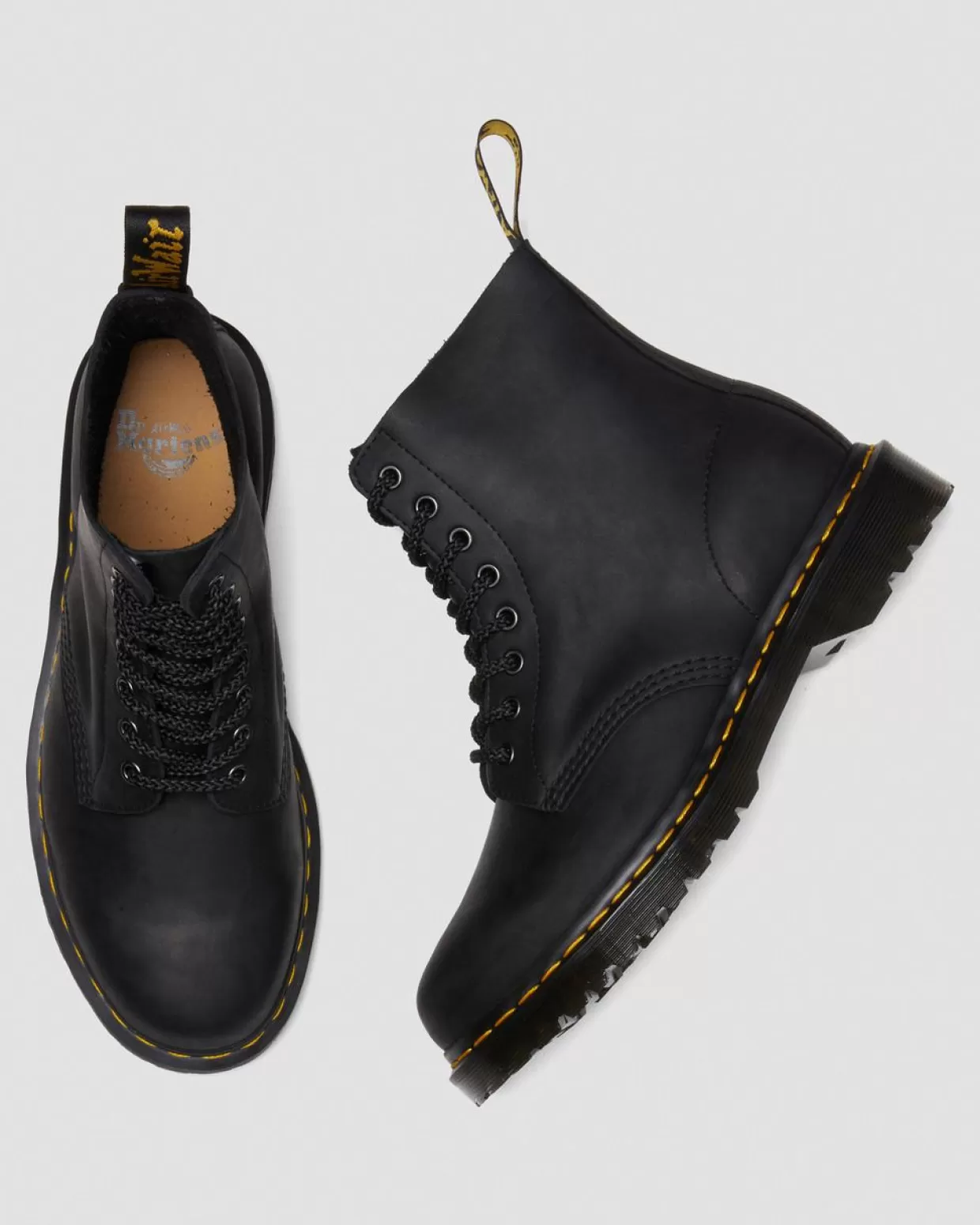 MENS Dr. Martens Stivali stringati 1460 Pascal in pelle cerata pieno fiore