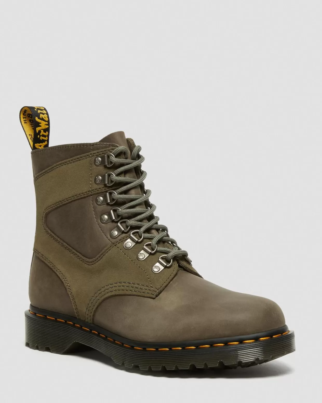 MENS Dr. Martens Stivali stringati 1460 Pascal in pelle Streeter scamosciata