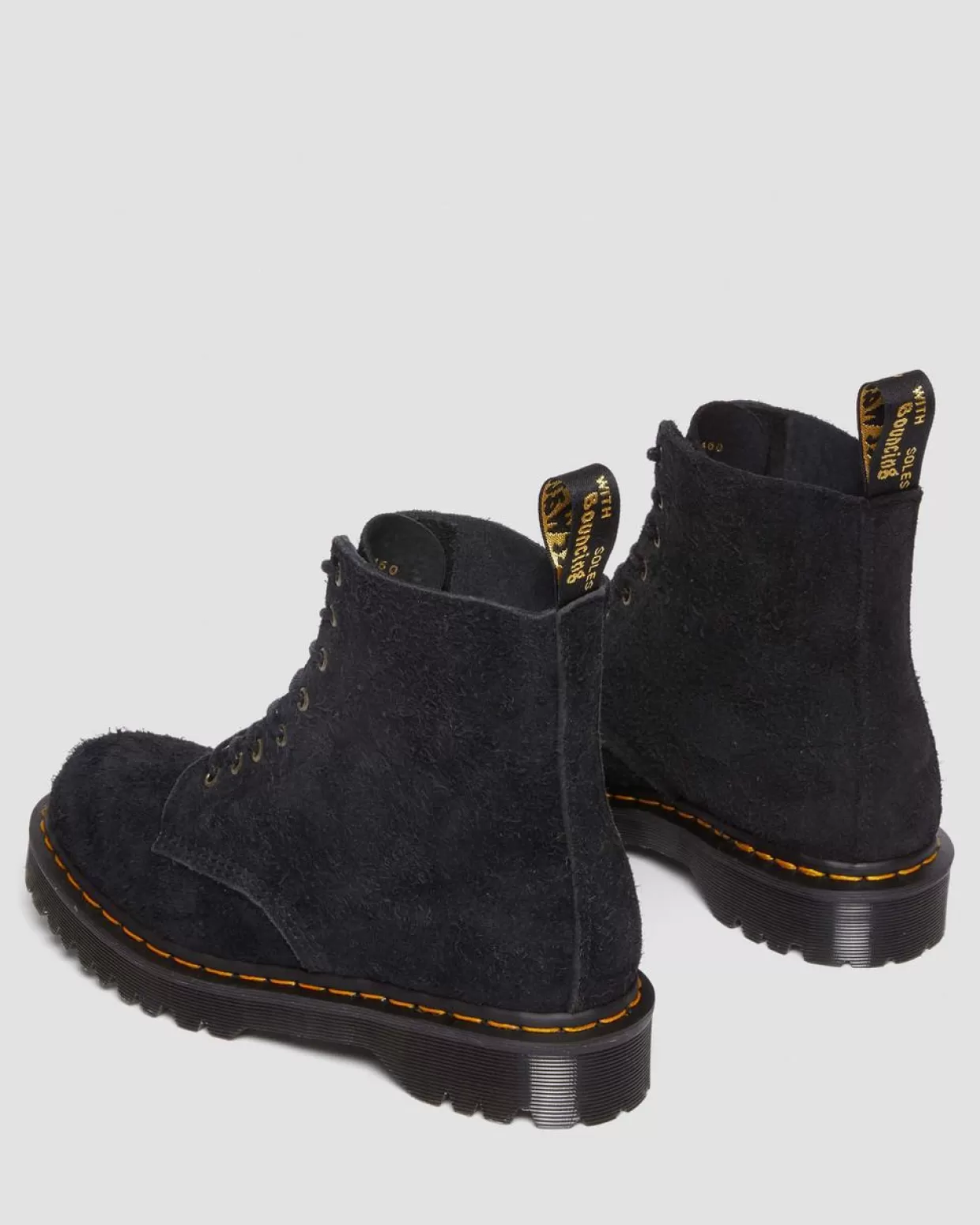 MENS Dr. Martens Stivali stringati 1460 Pascal Made in England in pelle scamosciata trapuntata