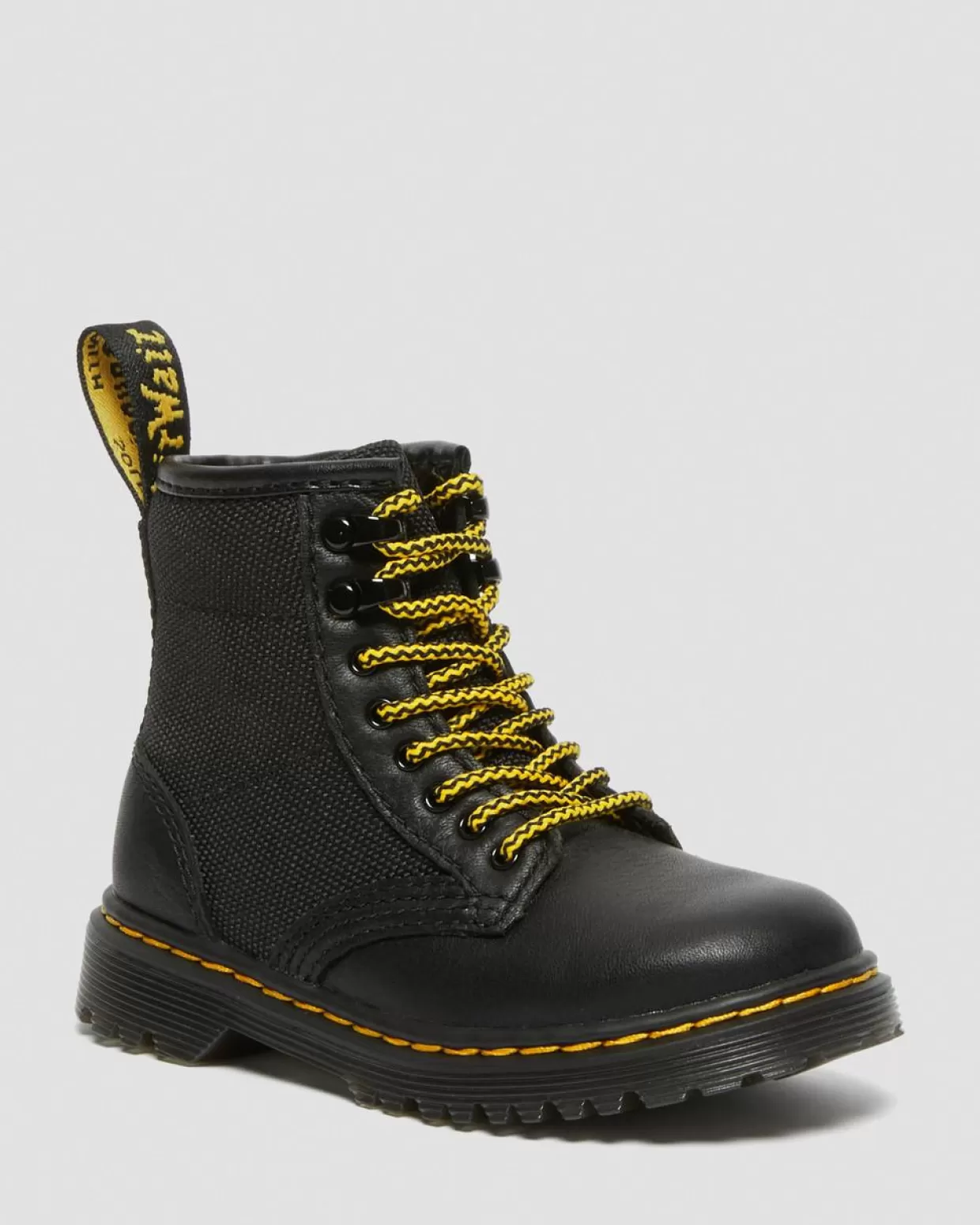 UNISEX Dr. Martens Stivali stringati di pelle 1460 Panel per bambini