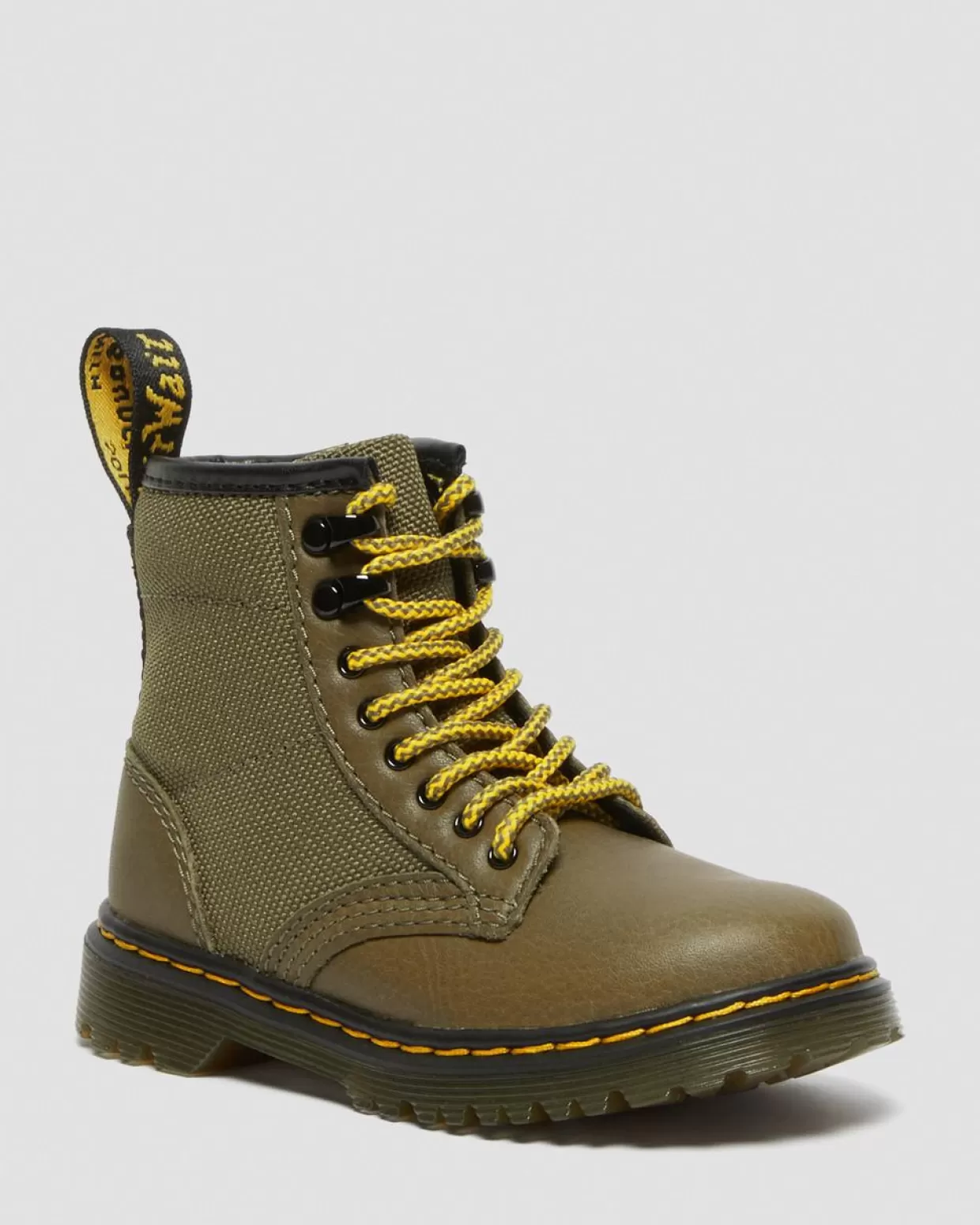 UNISEX Dr. Martens Stivali stringati di pelle 1460 Panel per bambini