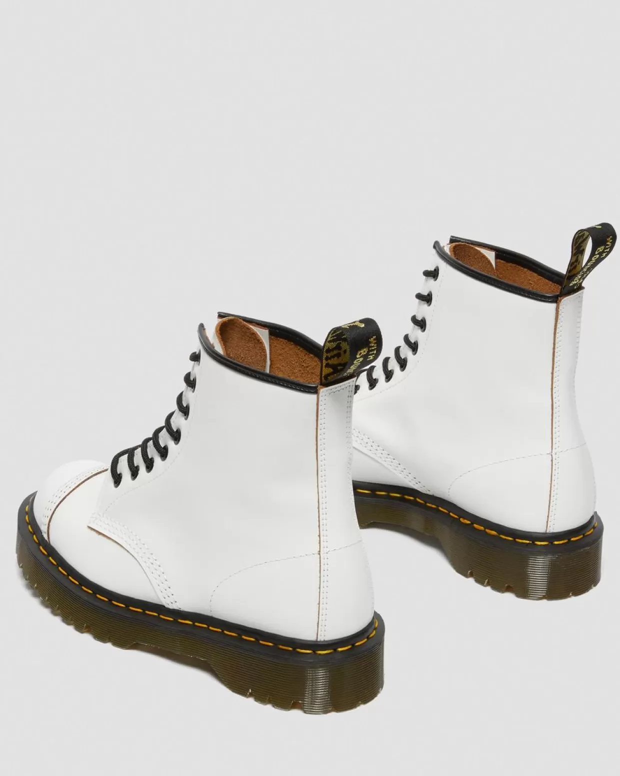 UNISEX Dr. Martens Stivali stringati di pelle con puntale 1460 Bex Made in England