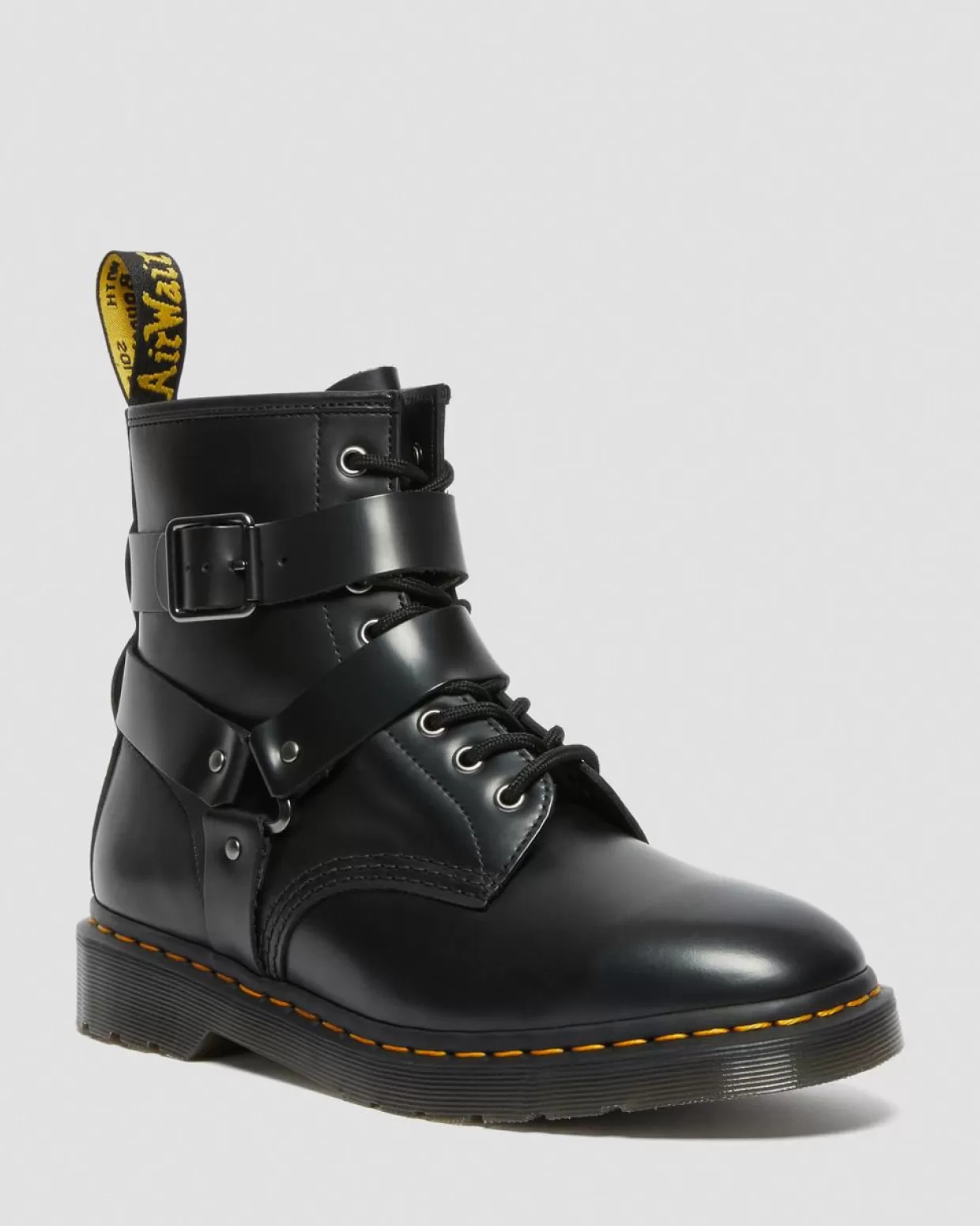 MENS Dr. Martens Stivali stringati Harness di pelle Cristofor