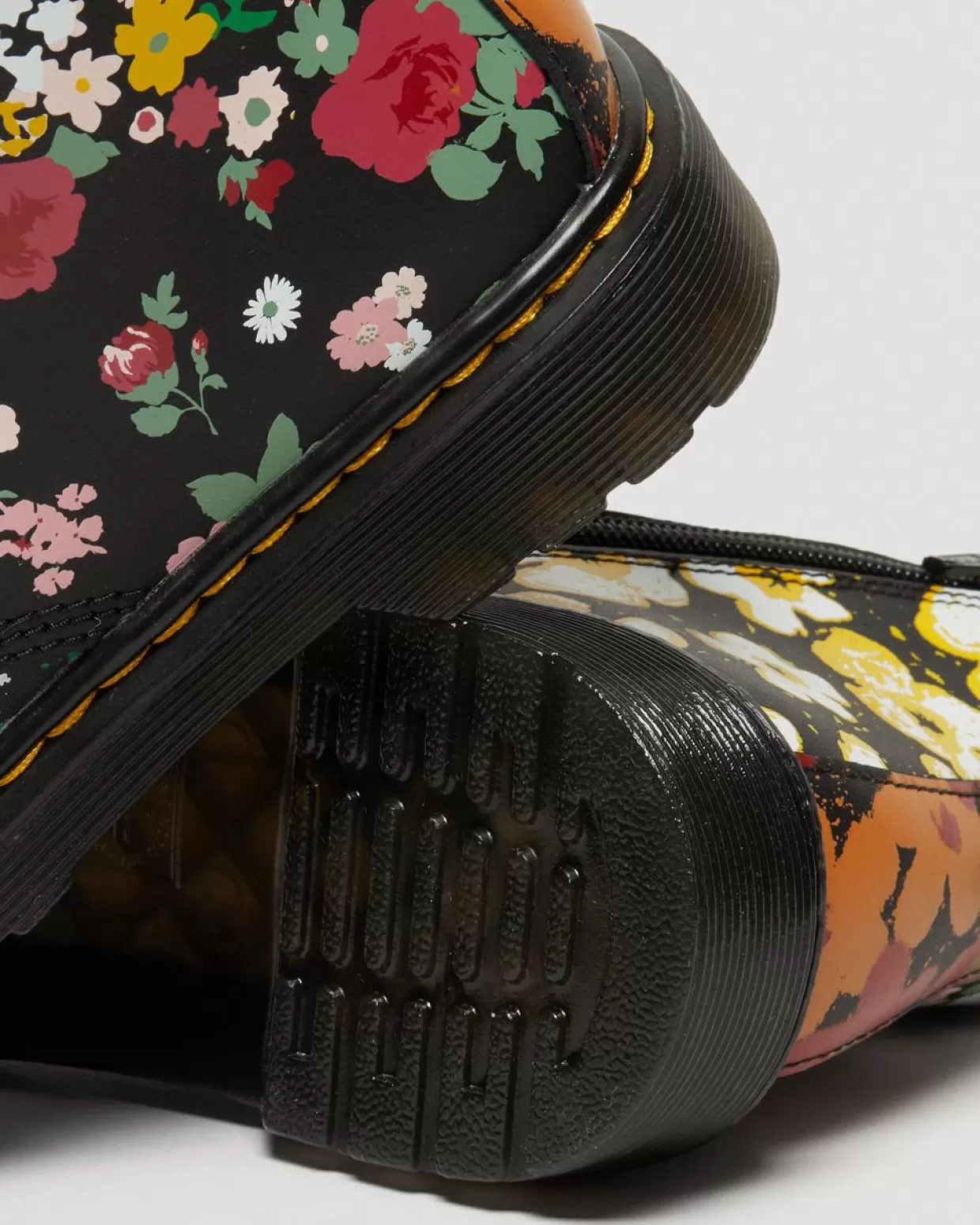 UNISEX Dr. Martens Stivali stringati Junior 1460 Floral Mash Up Hydro in pelle