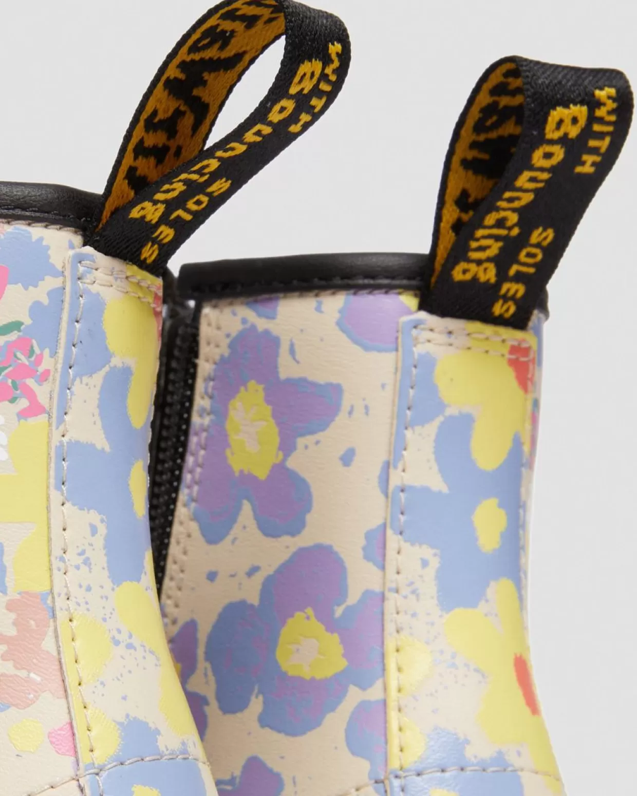 UNISEX Dr. Martens Stivali stringati Junior 1460 Floral Mash Up Hydro in pelle
