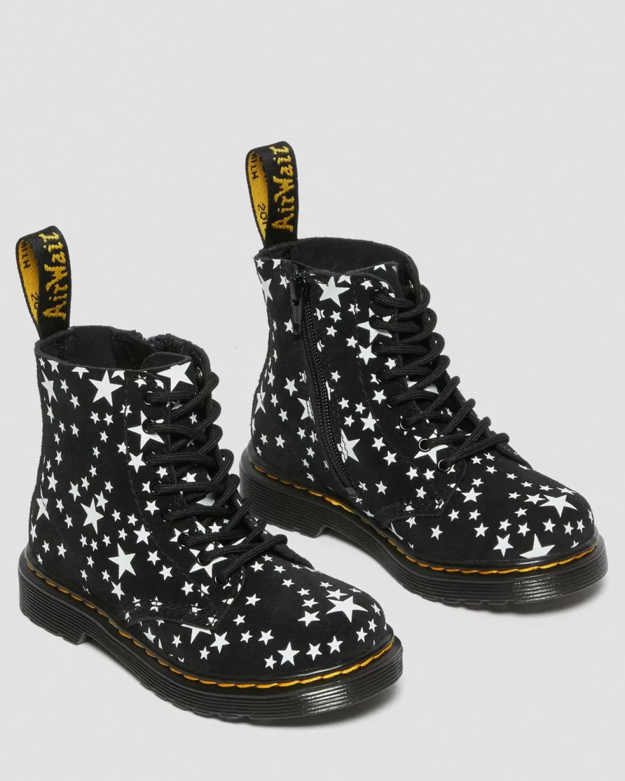 Dr. Martens Stivali stringati primi passi 1460 Pascal Star in pelle scamosciata